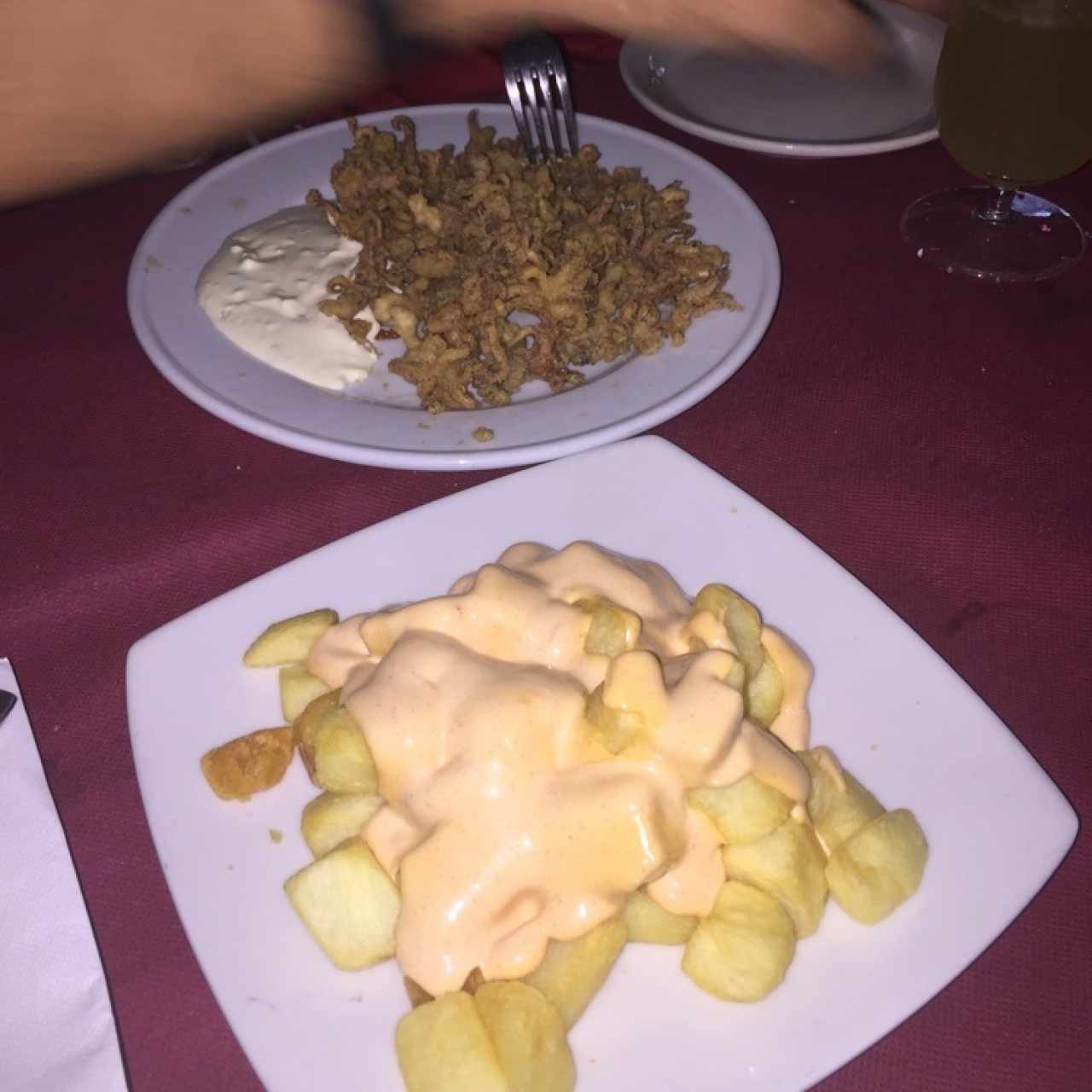 Arañitas y Papas Bravas