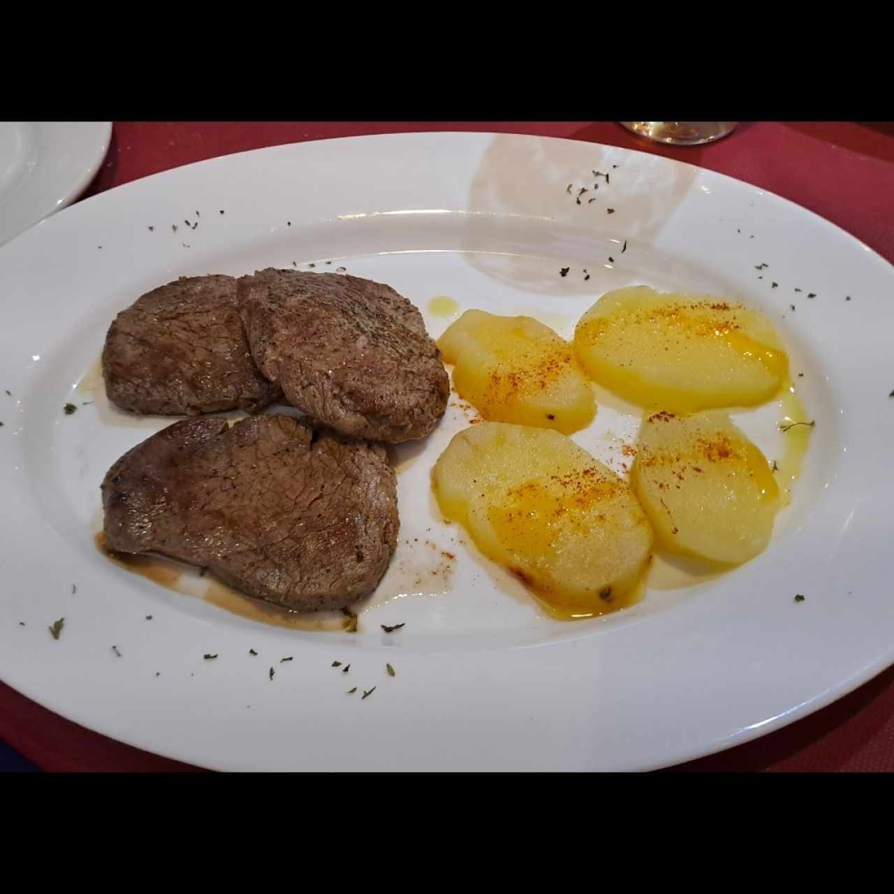 Filete de res a la plancha
