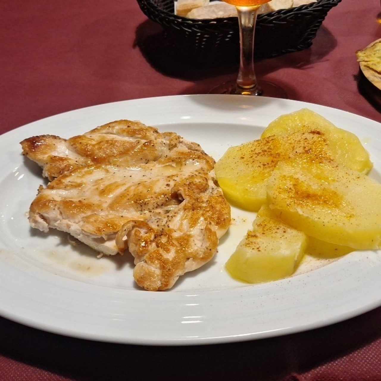 Filete de pollo a la plancha