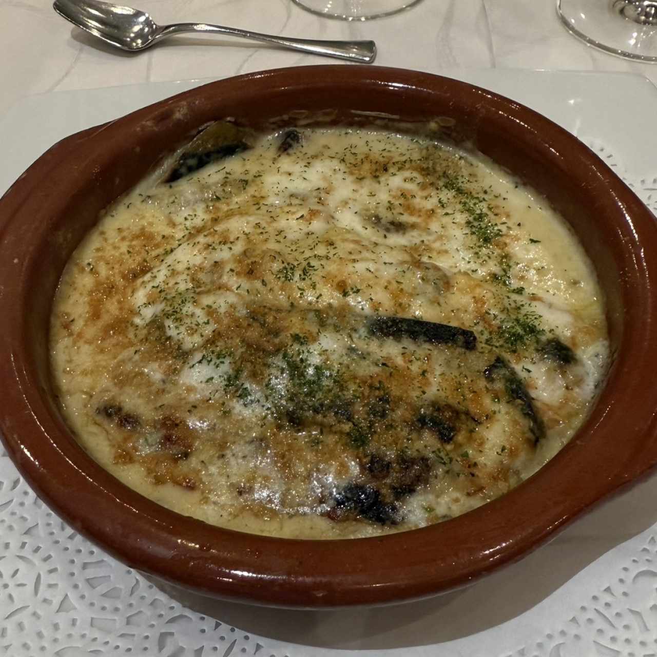 Lasagna de colita de langosta
