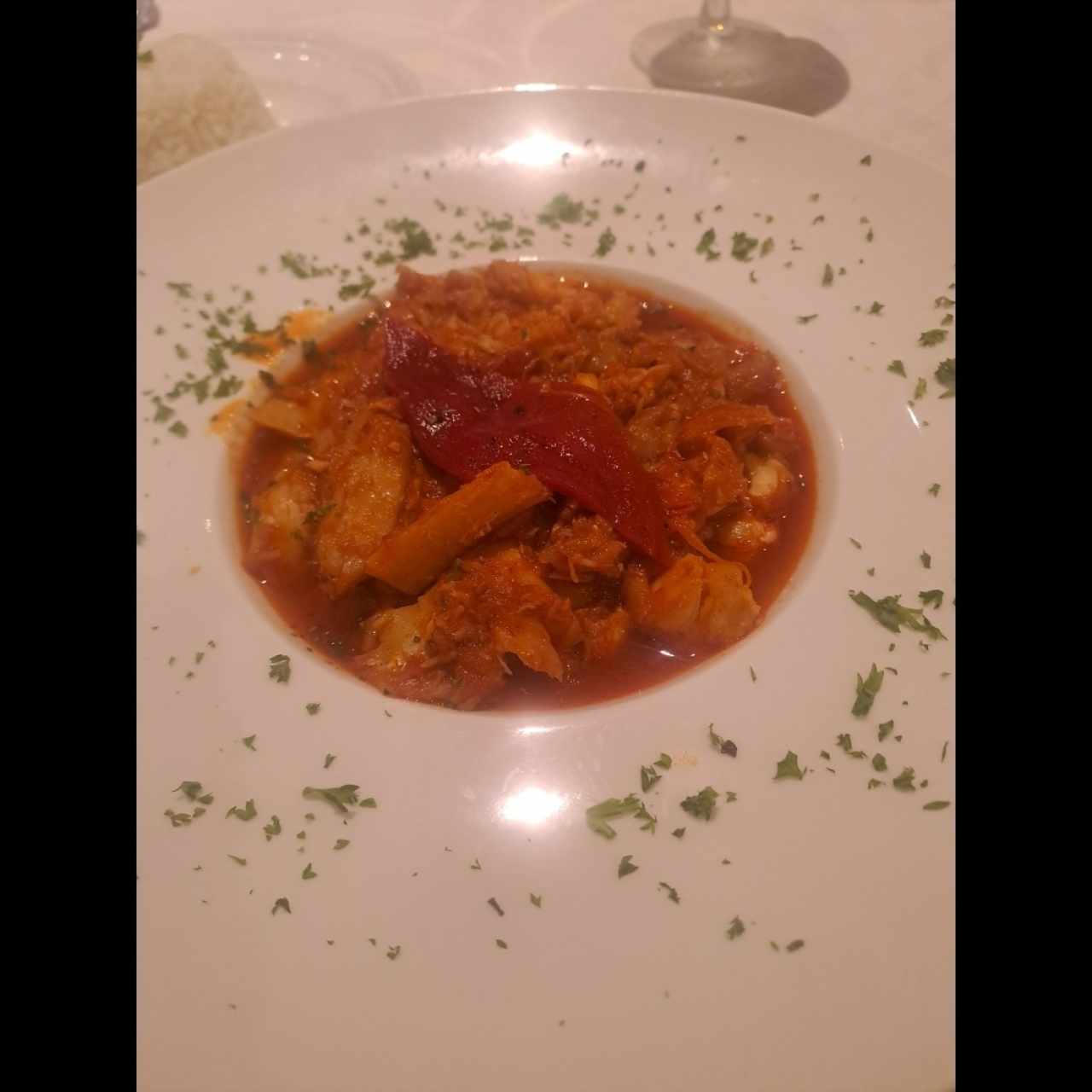 Bacalao Ajoarriero con Langosta o Centollo