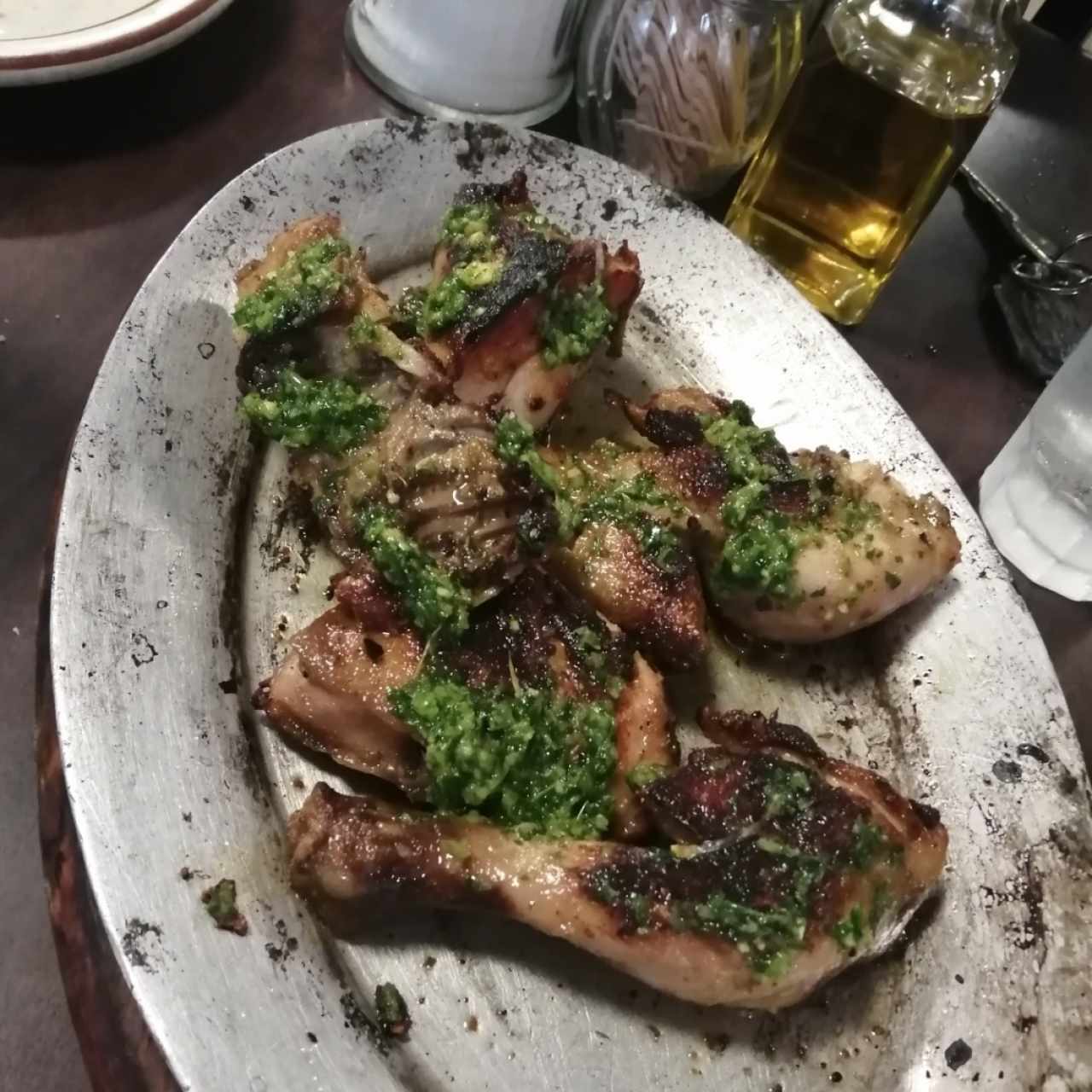 1/2 Pollo al carbón