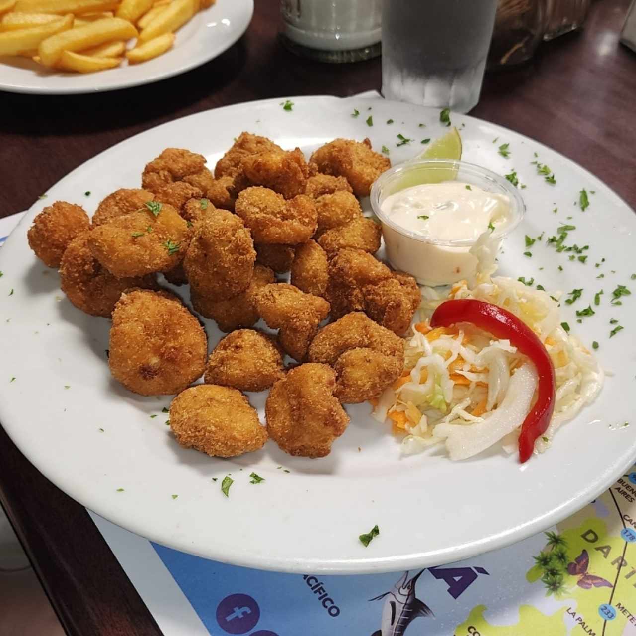 Camarones apanados