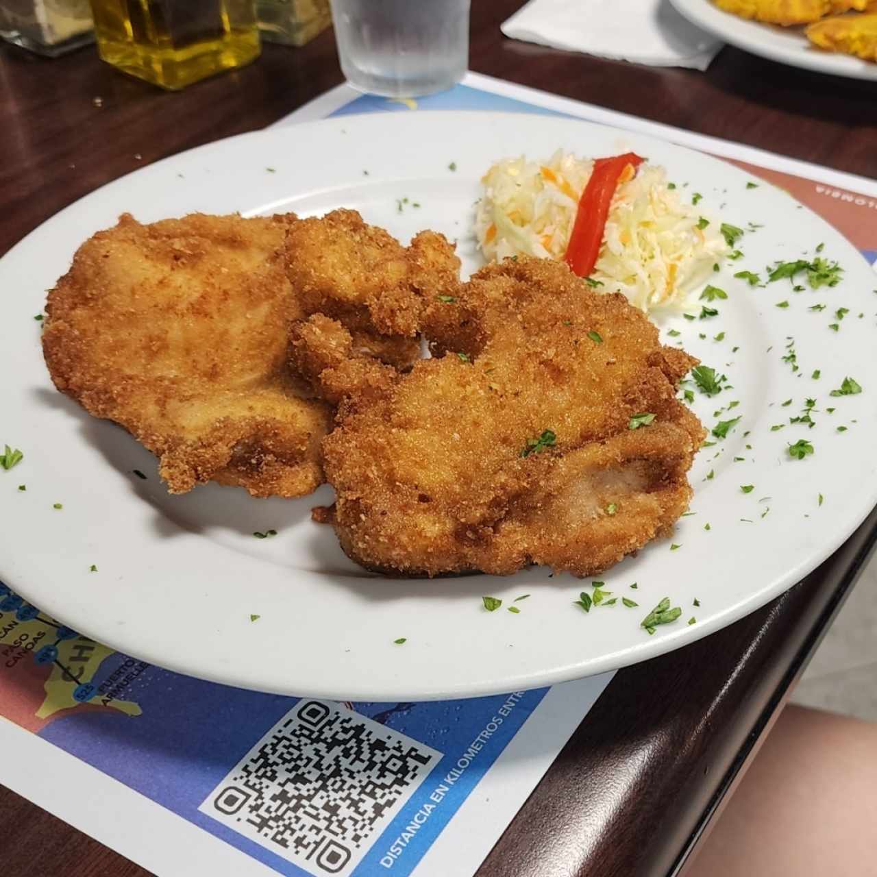 Bistec de pollo a la milanesa