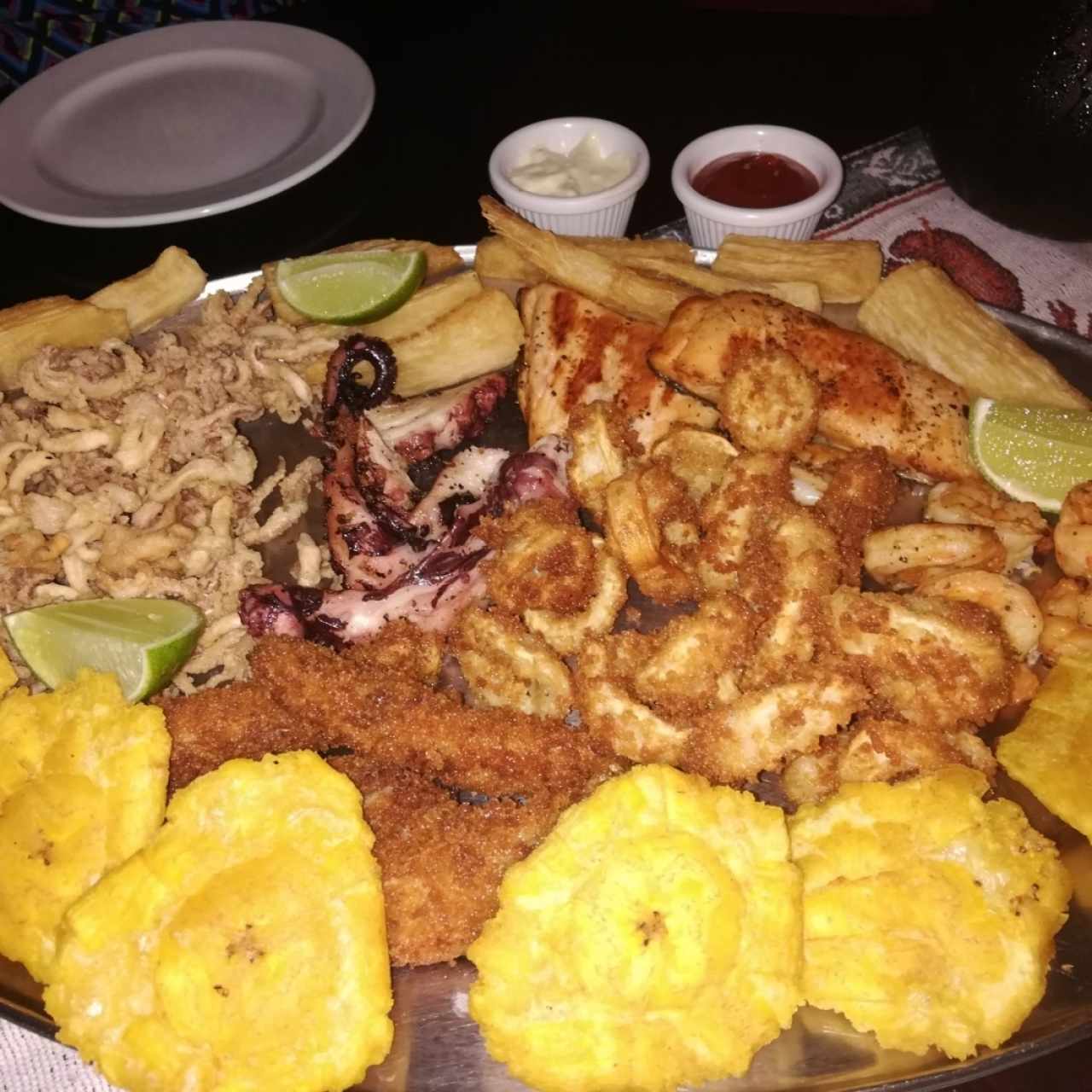 bandeja de mariscos
