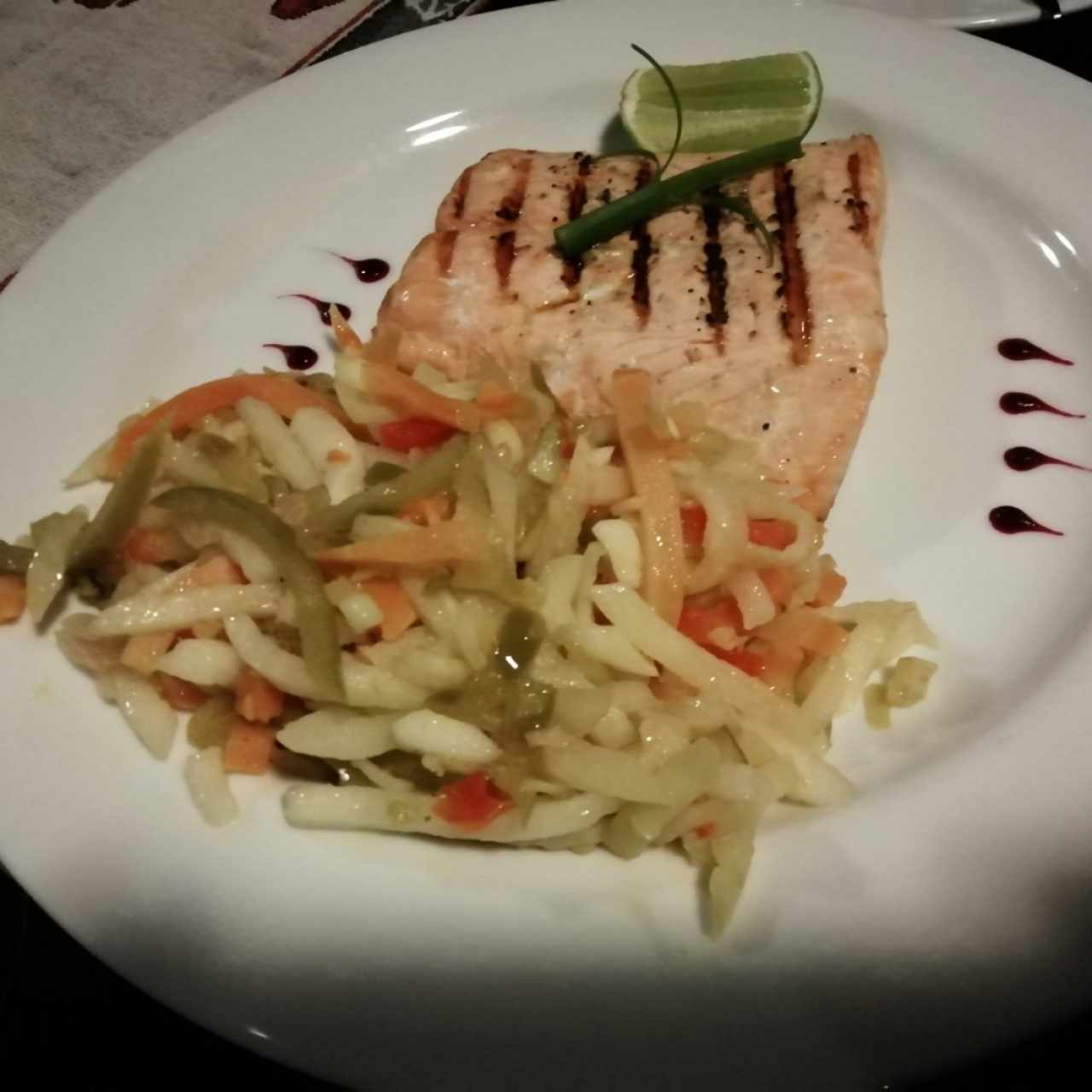 Salmón a la plancha