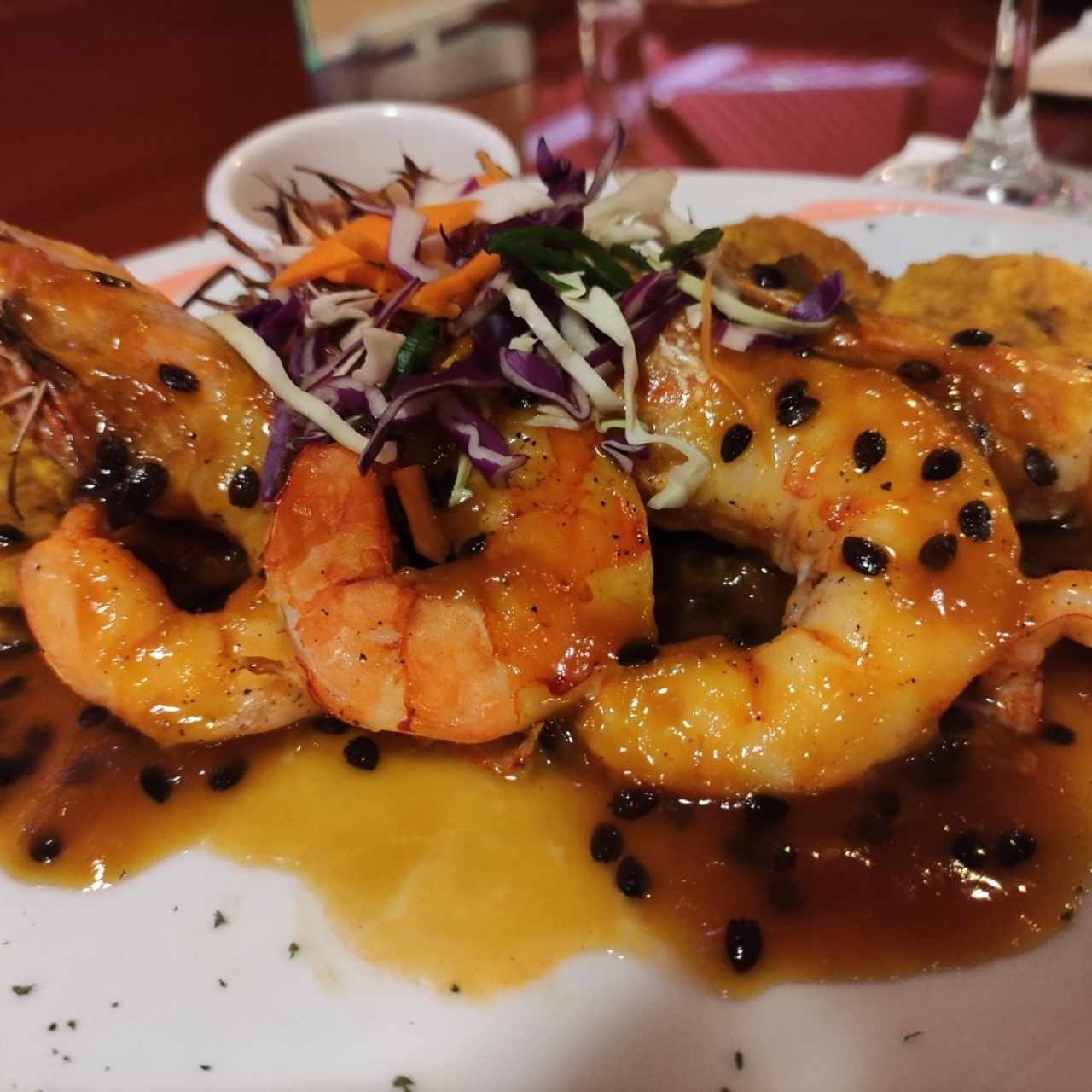 Langostinos en Salsa Maracuyá 🍤