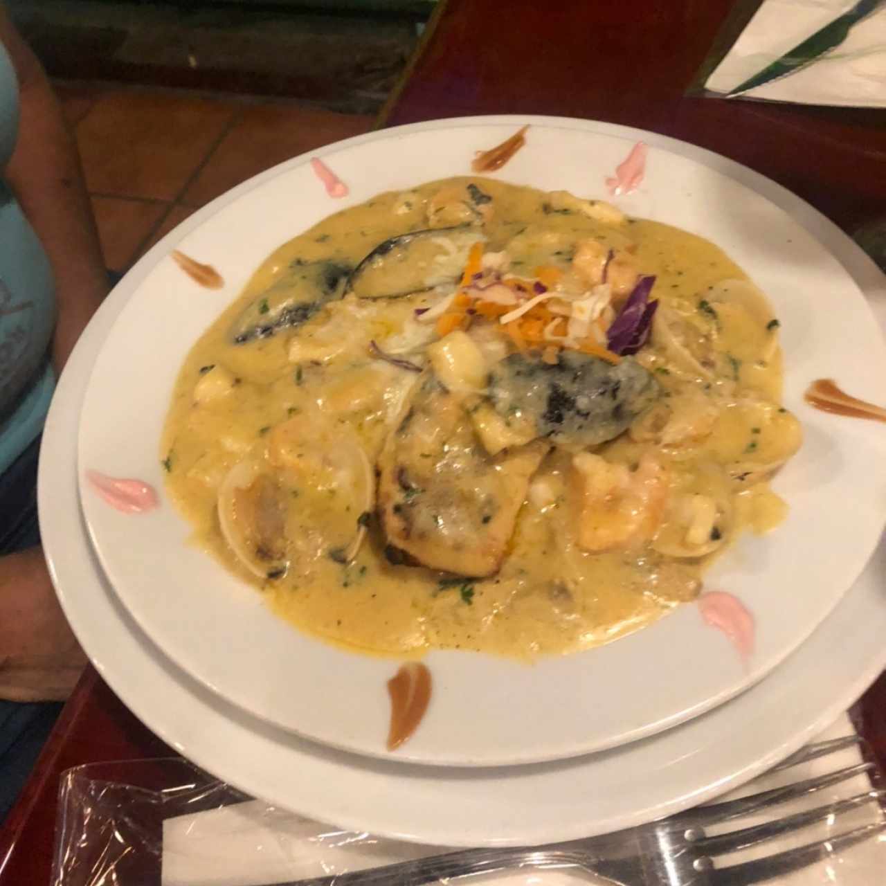 Filete de Corvina Rellena de Mariscos