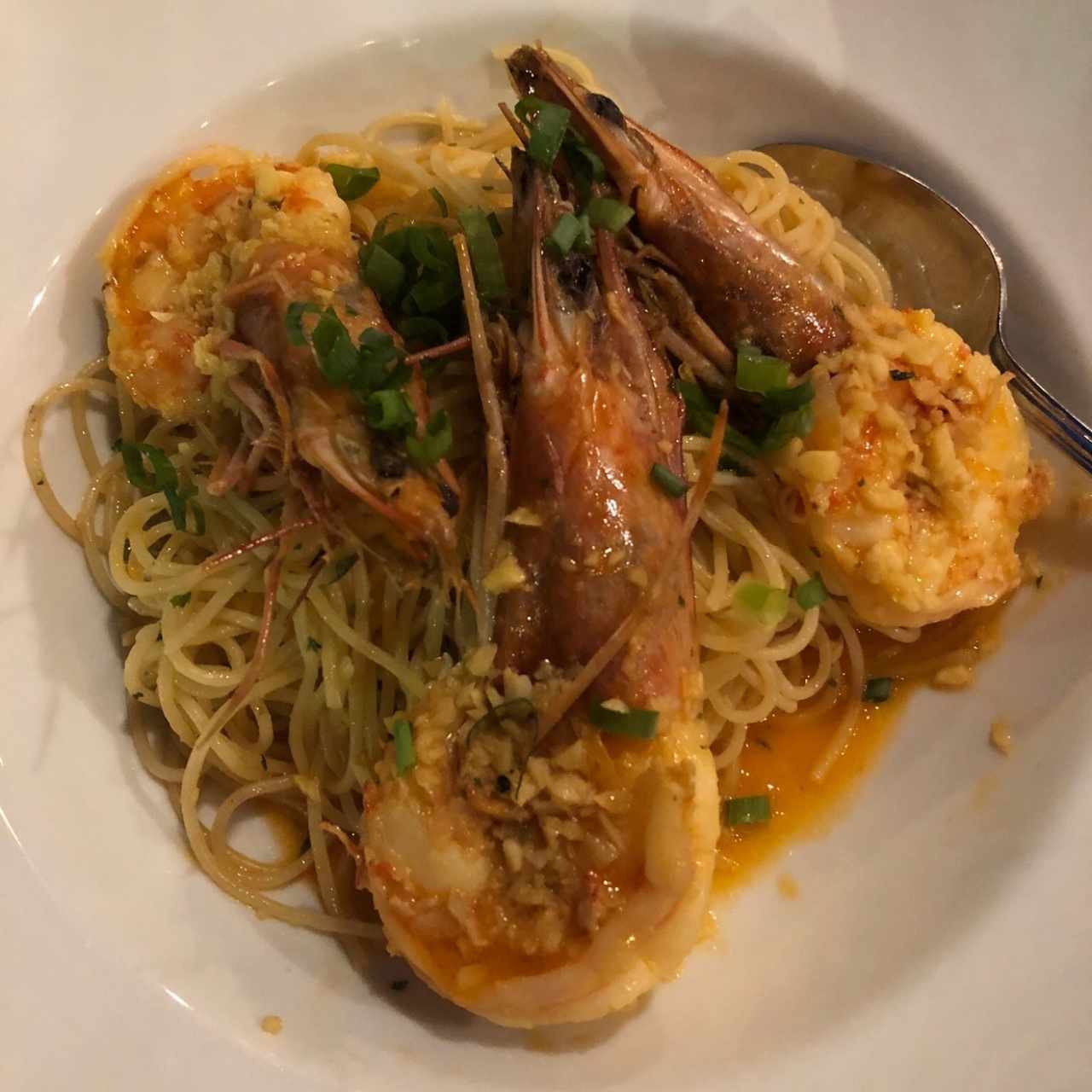 Pasta con Langostinos Scampi