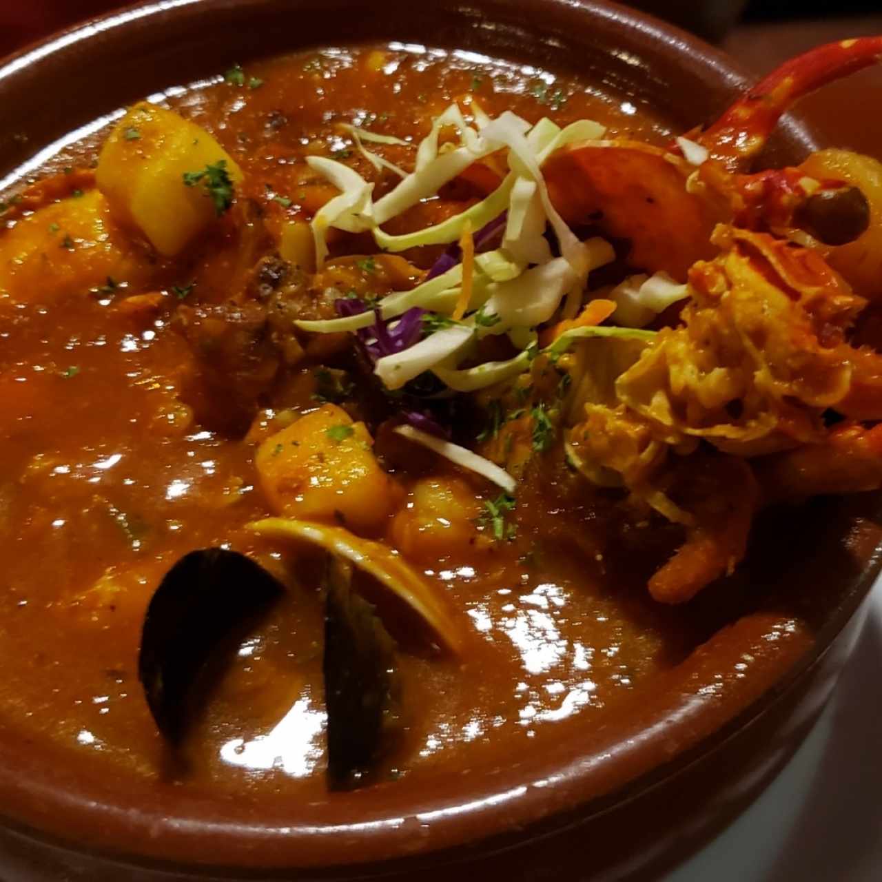 casuela de mariscos 