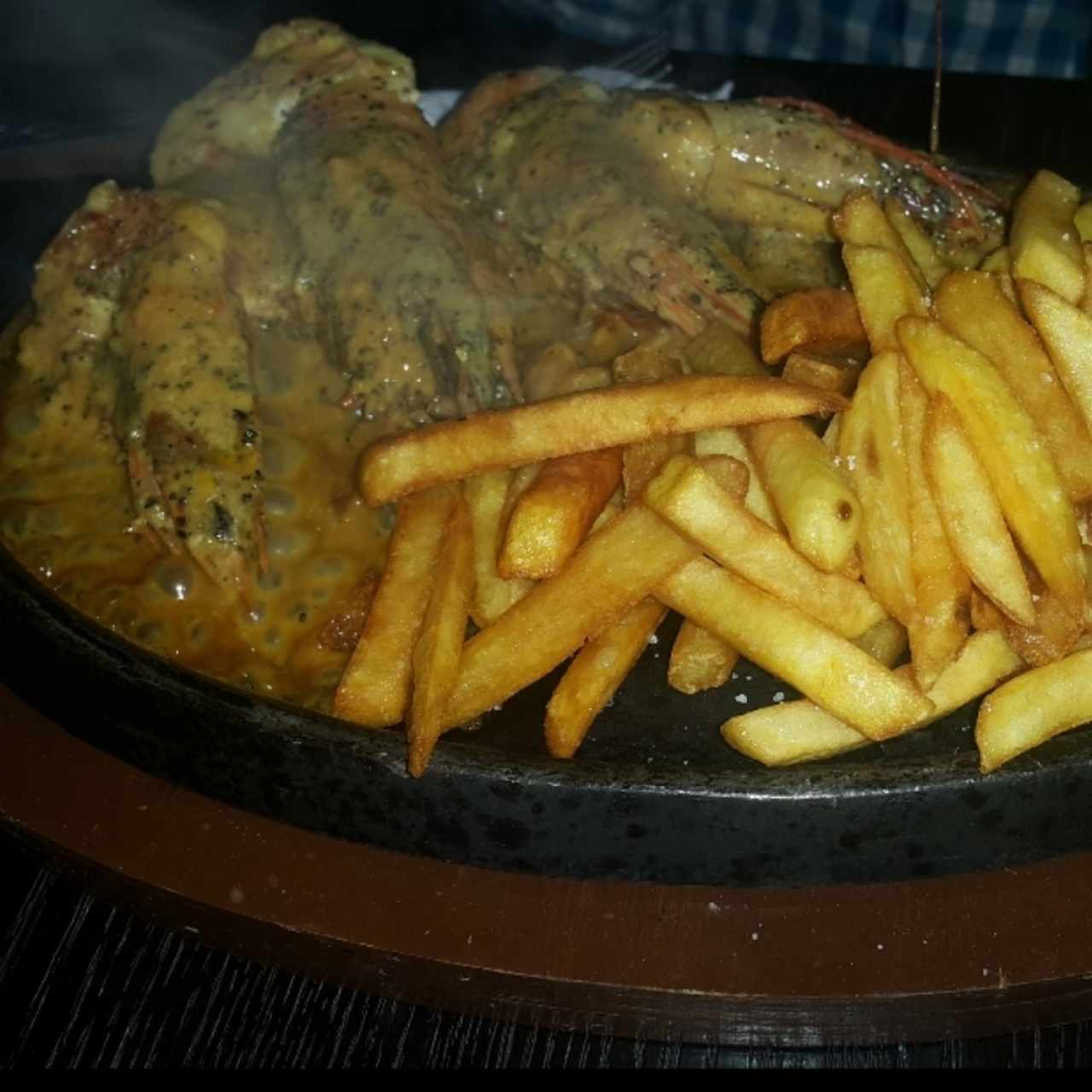 langostinos con coco