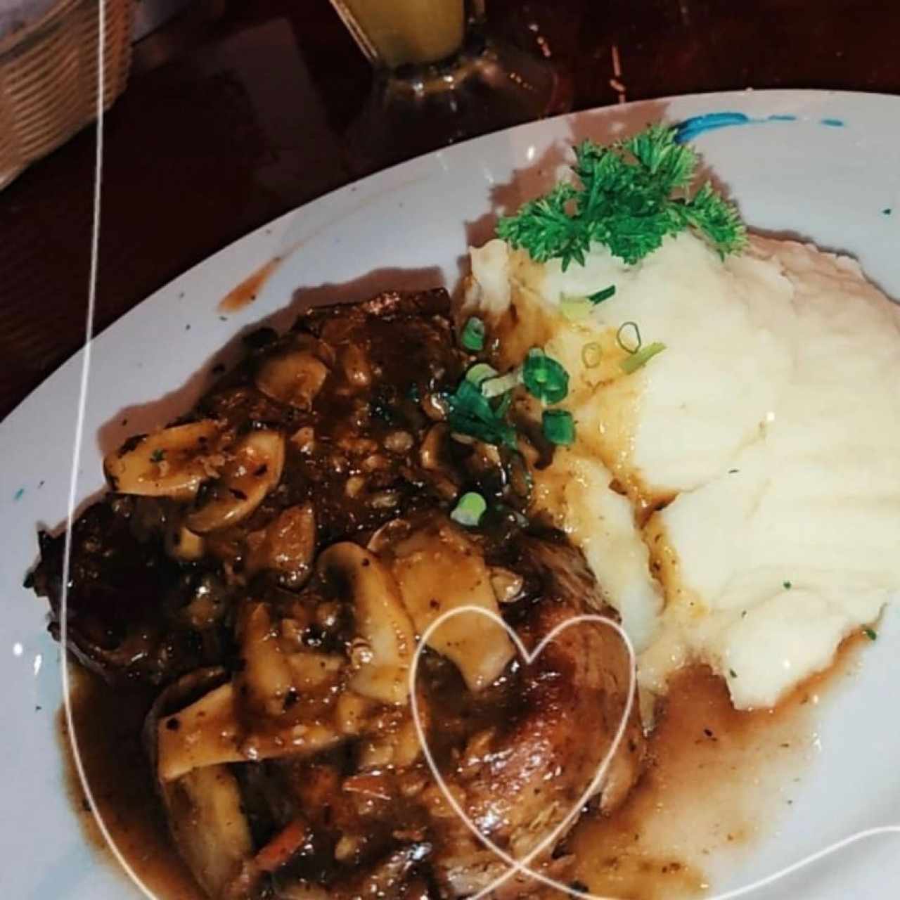 Filete Migñon con Champiñones