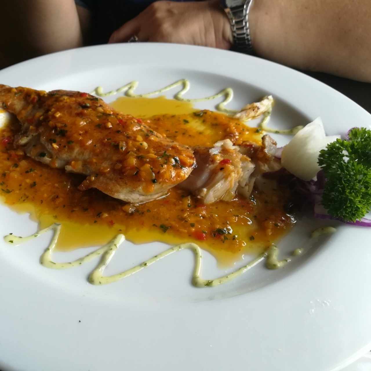corvina al ajillo