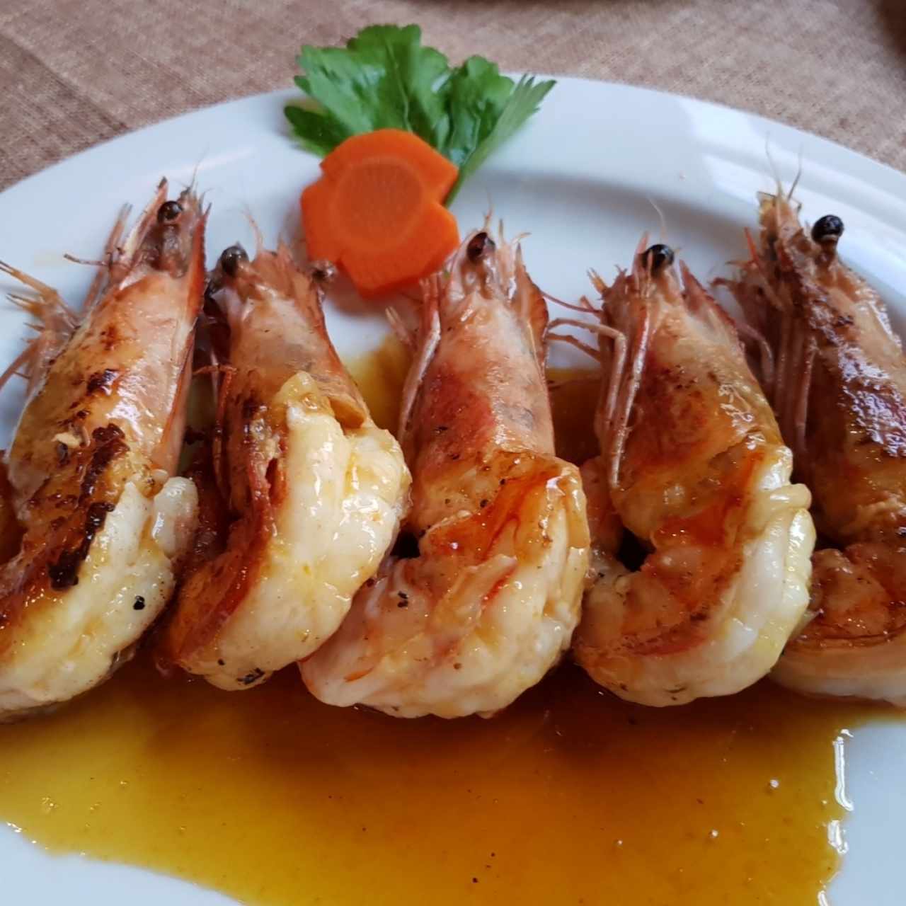 Langostinos en Salsa Maracuyá