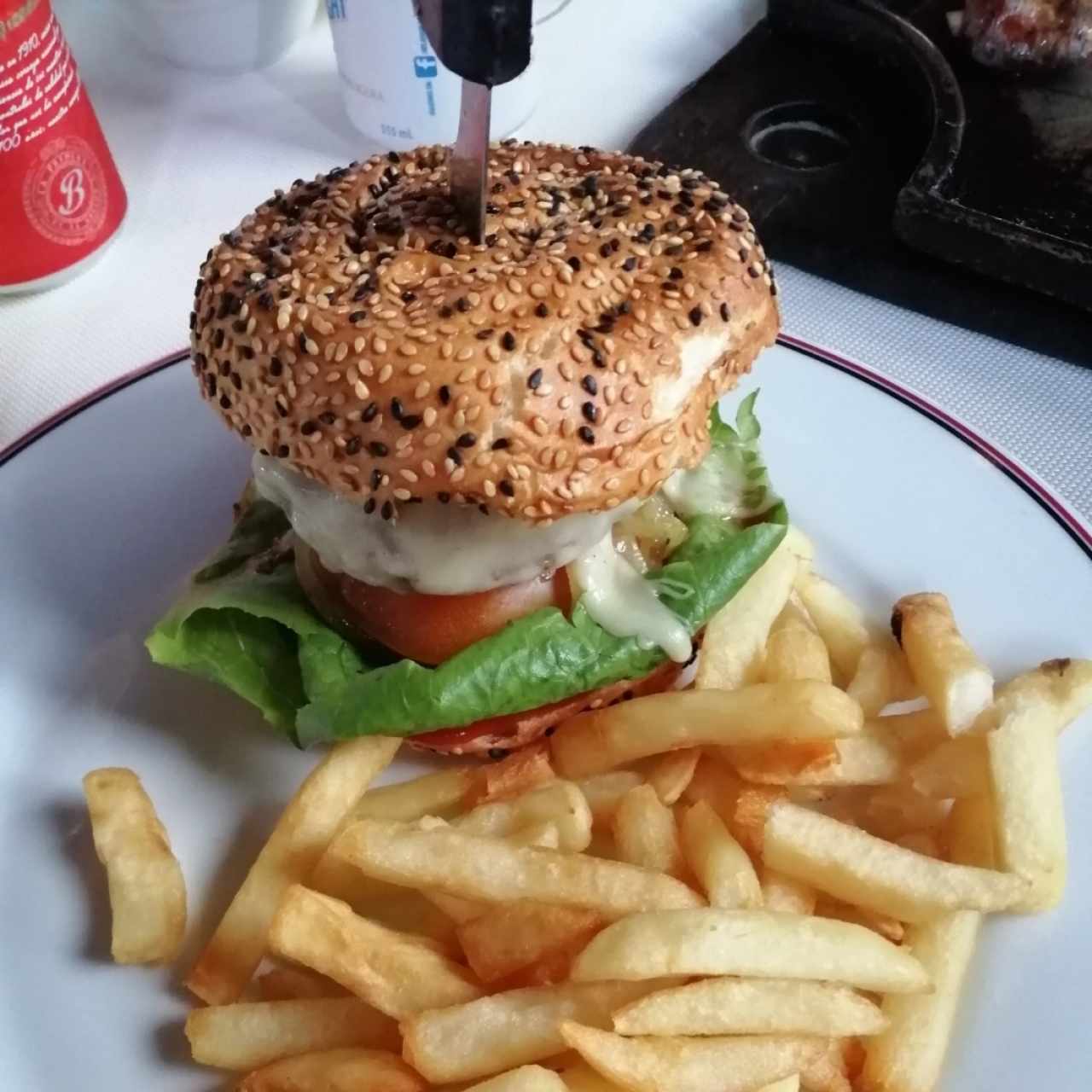 hamburguesa leños