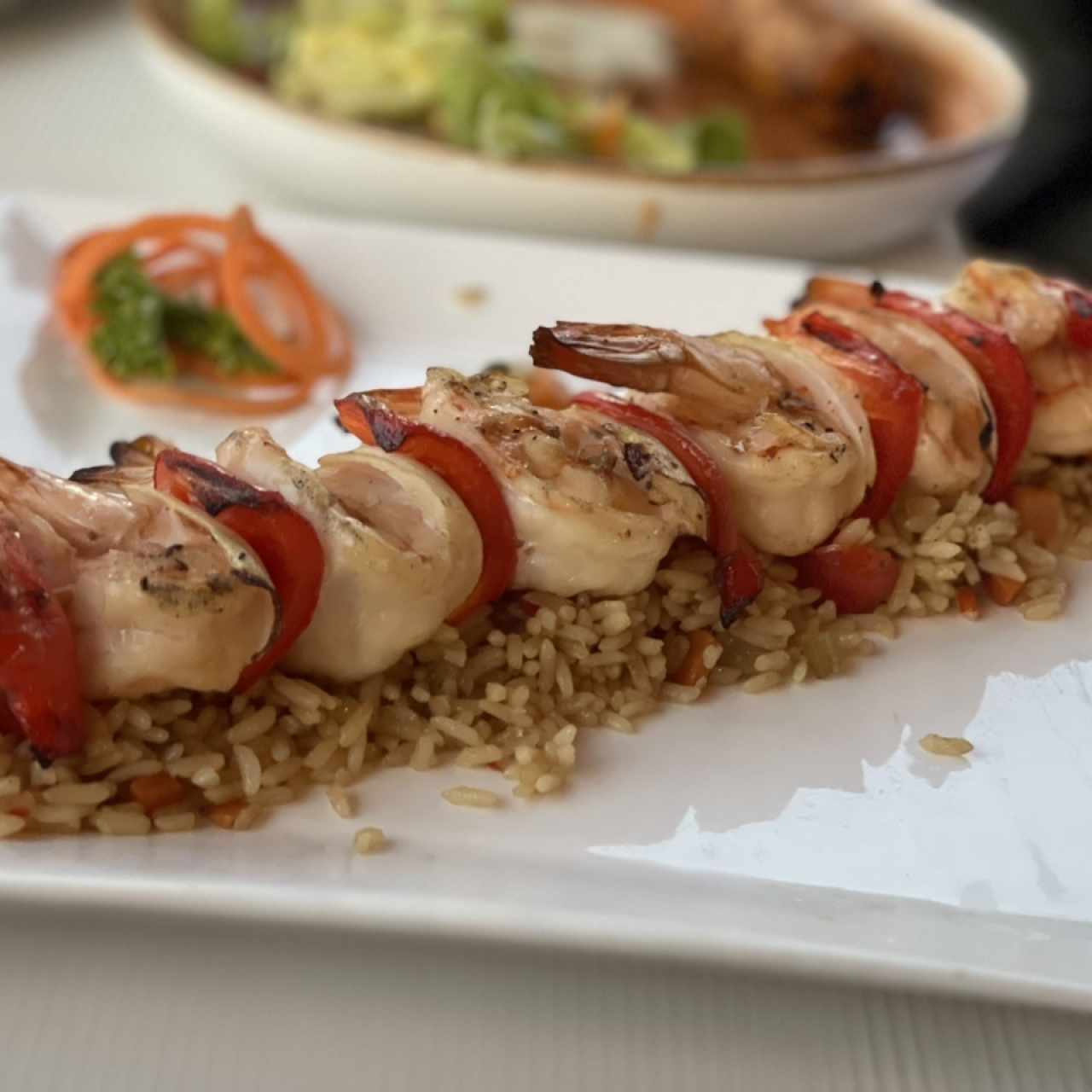 MARISCOS - BROCHETA DE LANGOSTINOS