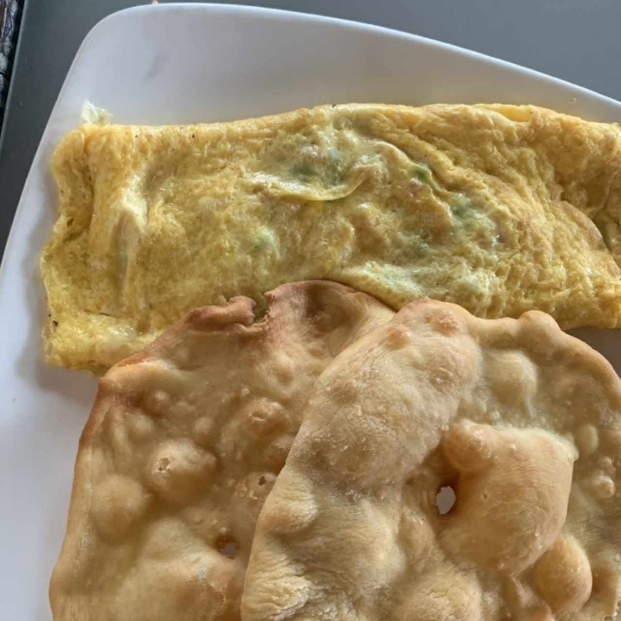 Omelet con hojaldre