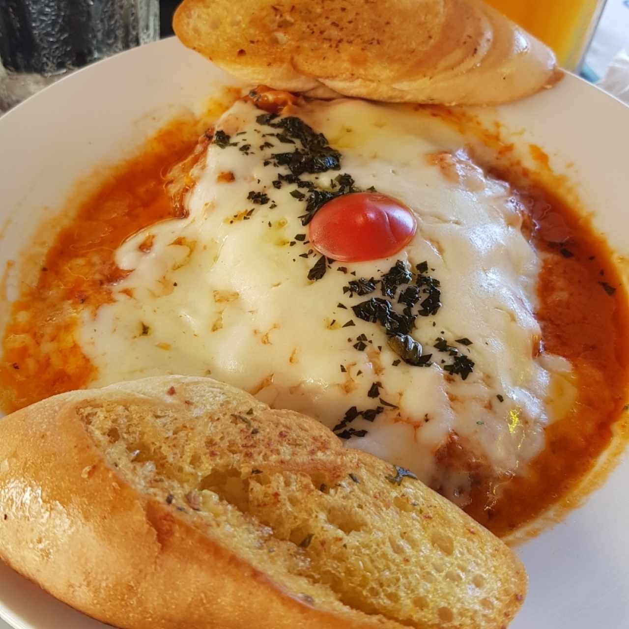 Lasaña de pollo