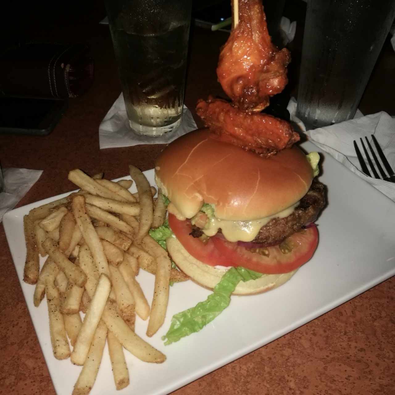 Wings burguer (menú promocional) 