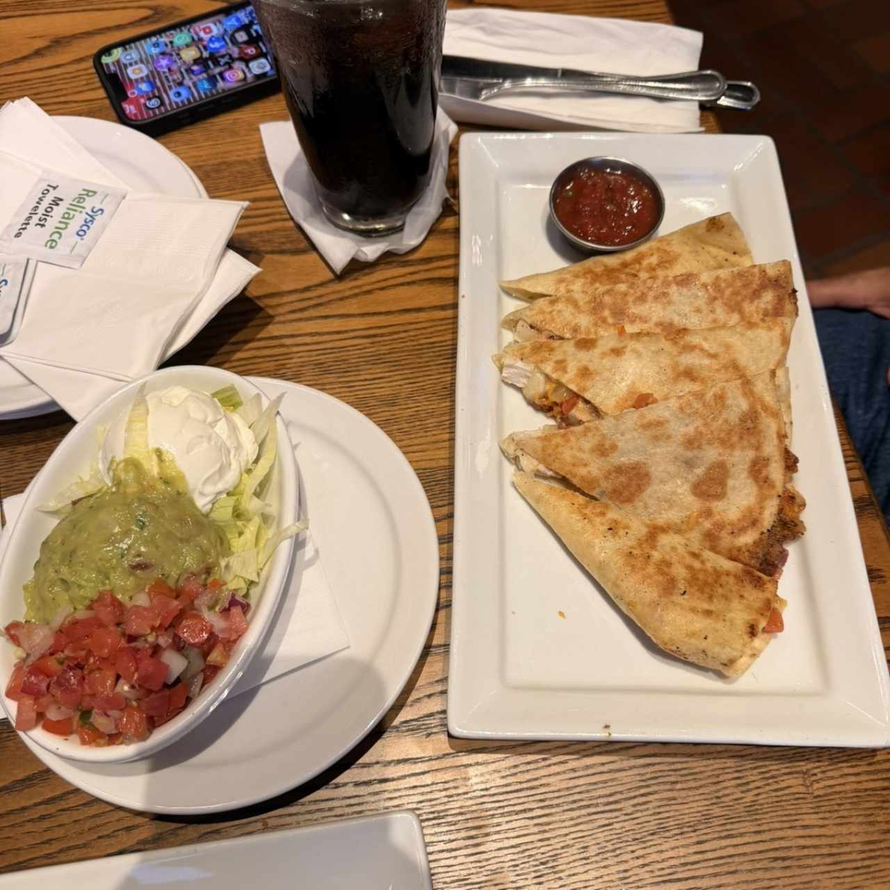 Appetizers - GRILLED CHICKEN QUESADILLAS