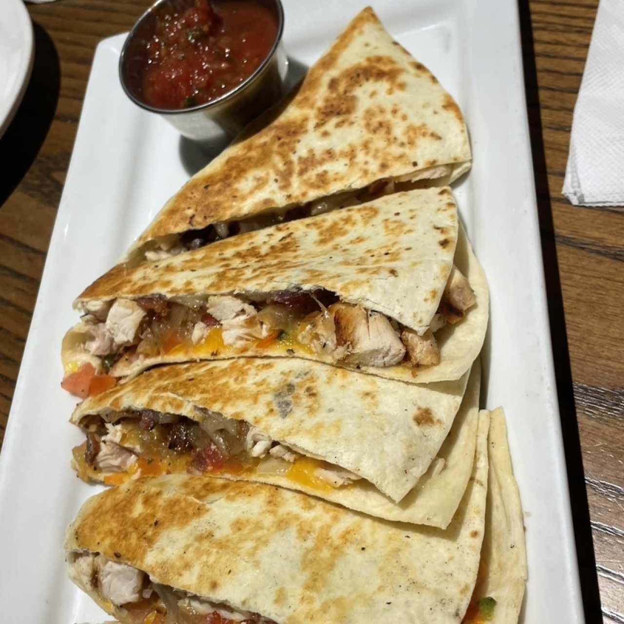 Appetizers - GRILLED CHICKEN QUESADILLAS