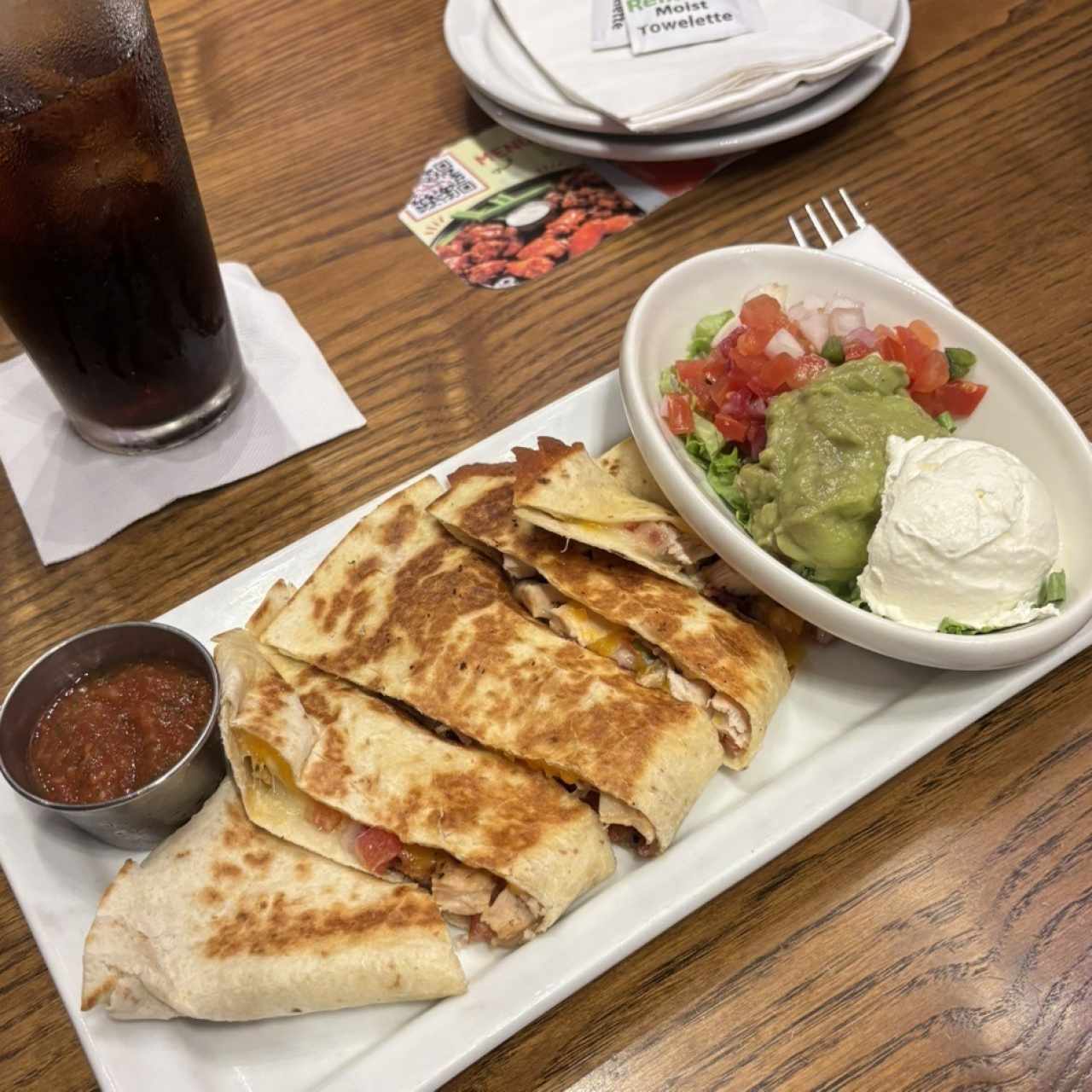 Appetizers - GRILLED CHICKEN QUESADILLAS