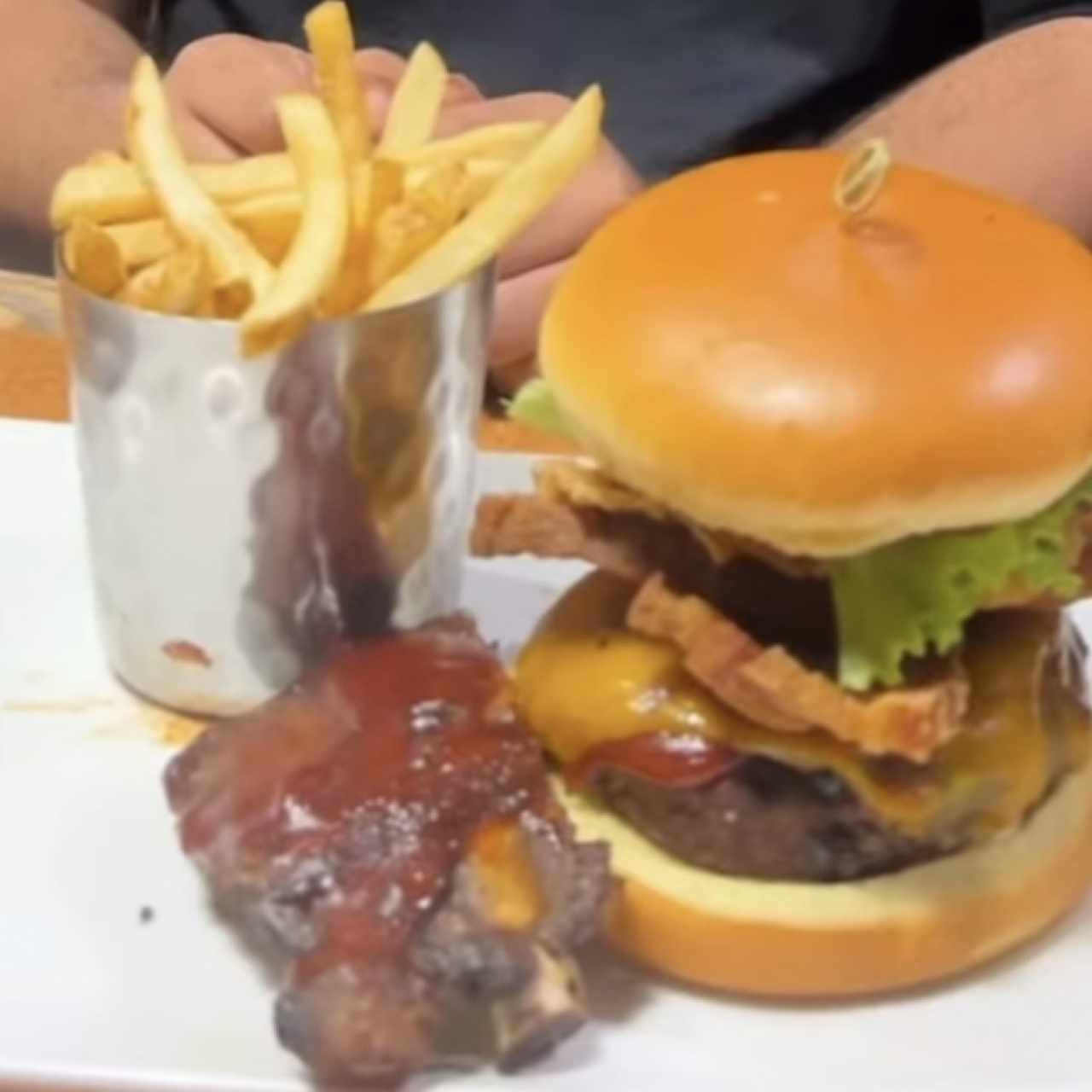 BIG AF BUFFALO WINGMAN BURGER