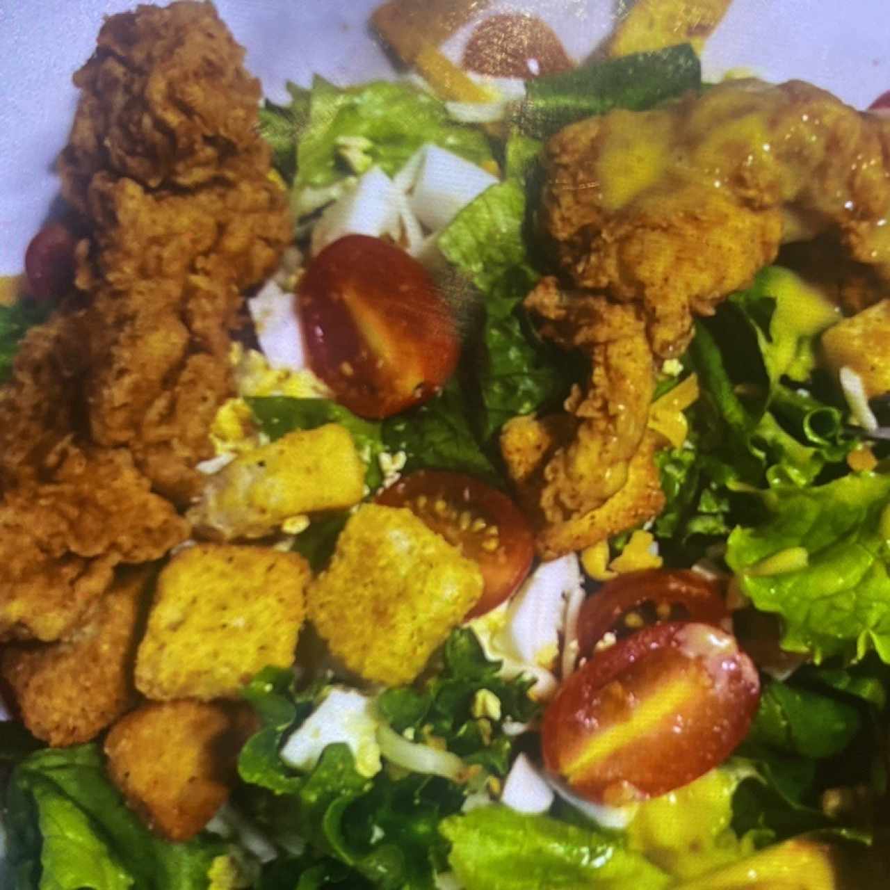 CAJUN FRIED CHICKEN SALAD
