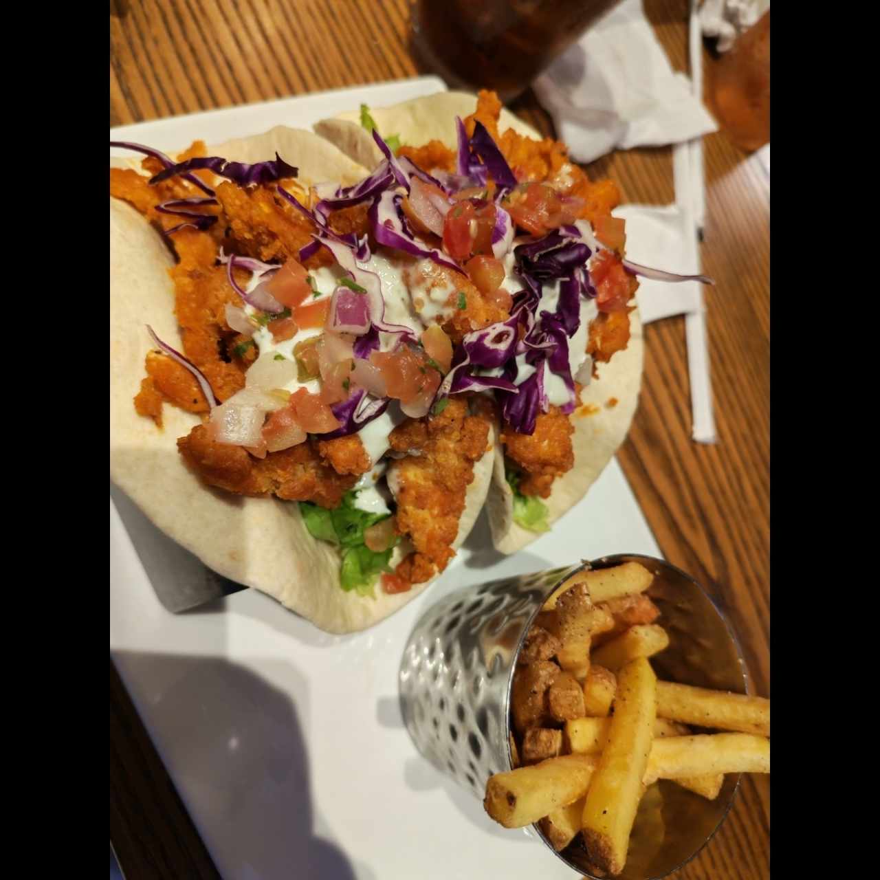 Buffalo chicken tacos