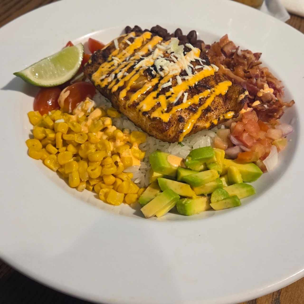 GRILLED SALMON MEXI BOWL