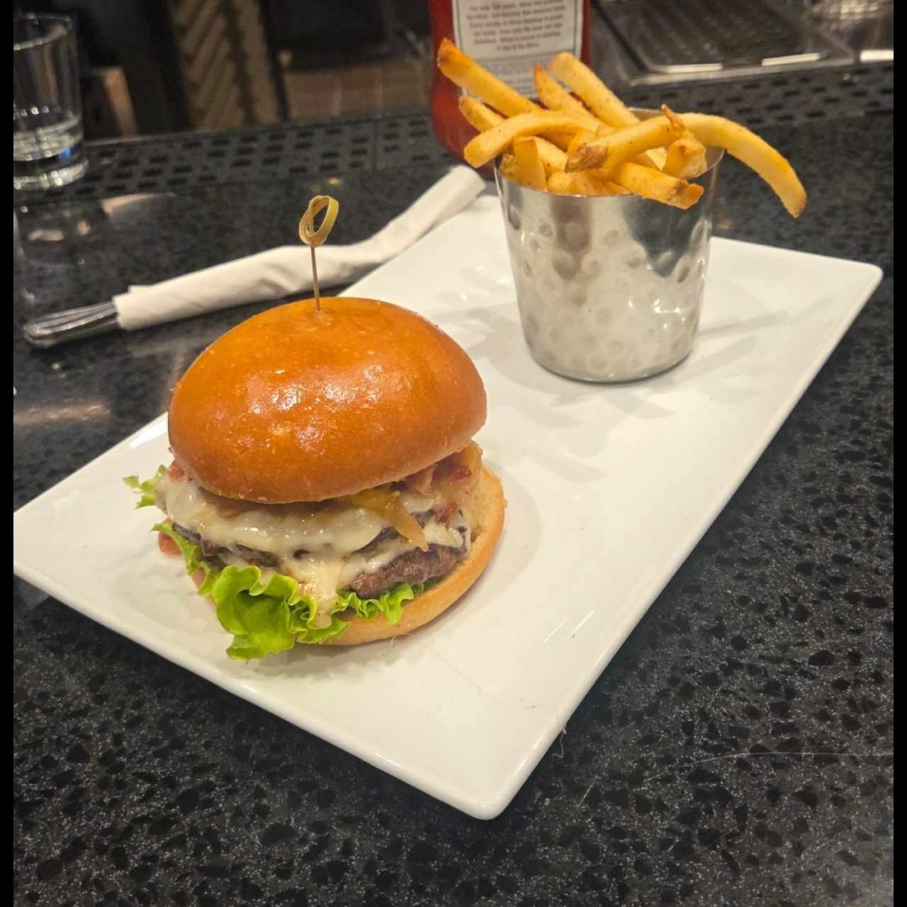 smoked Pineapple burger 