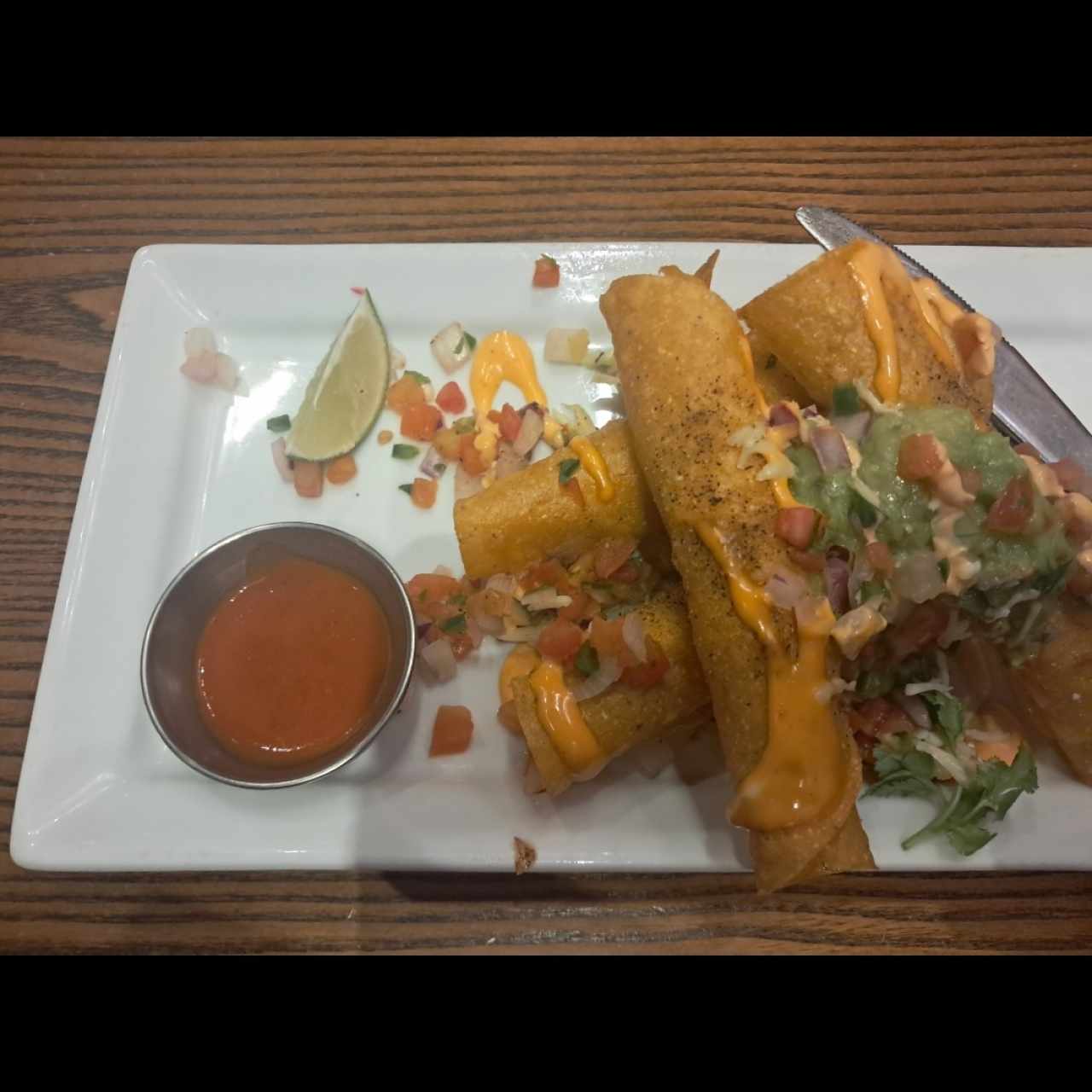 ROASTED CHICKEN TAQUITO STACK