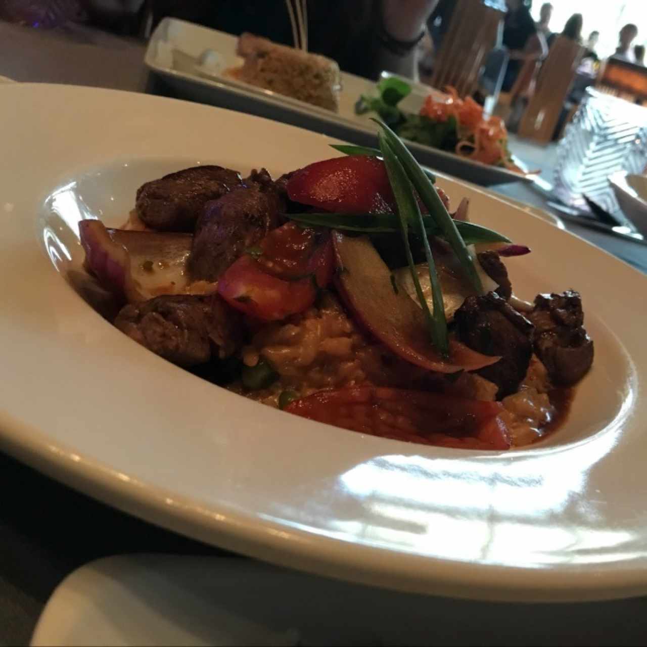Risotto de lomo saltado