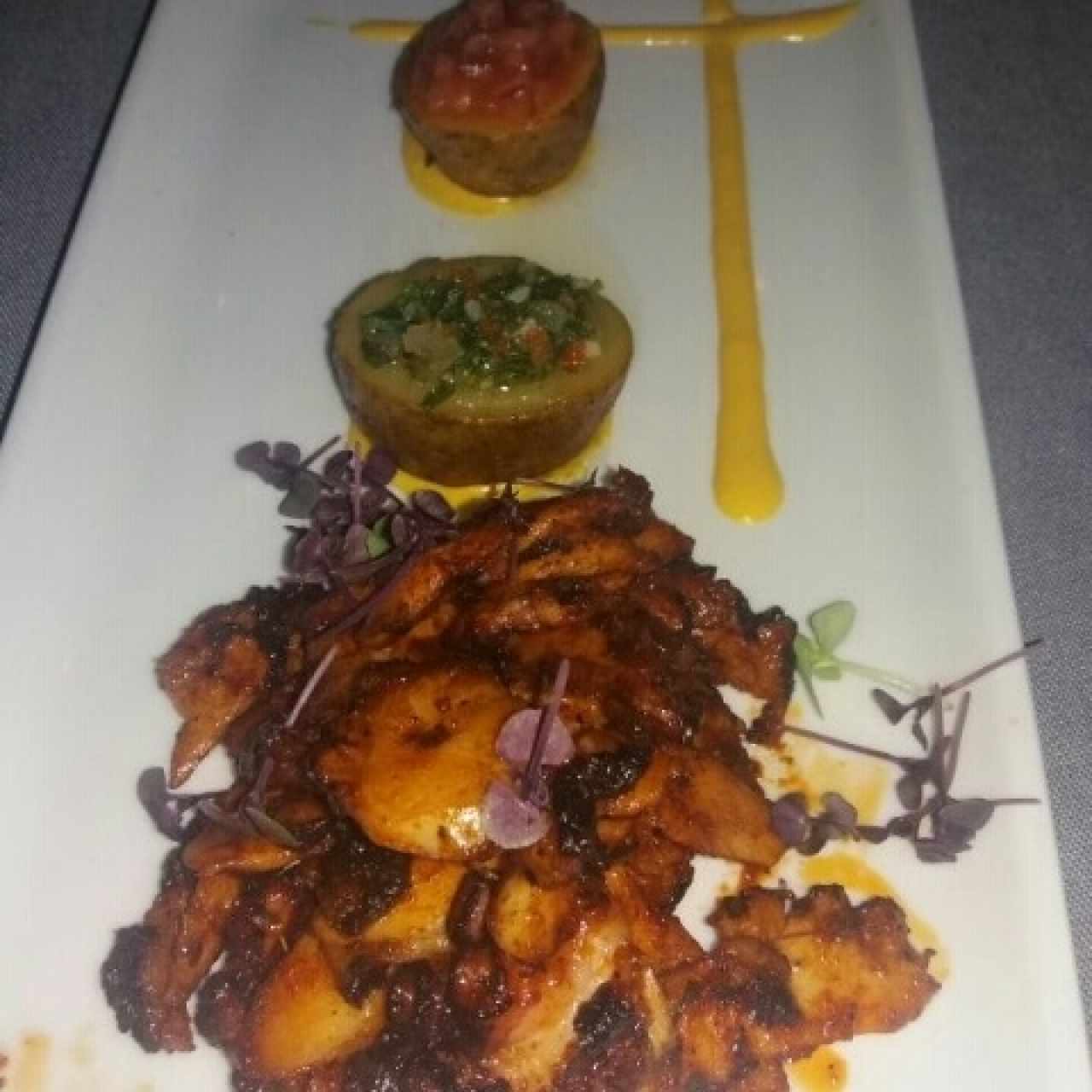 pulpo al carbon