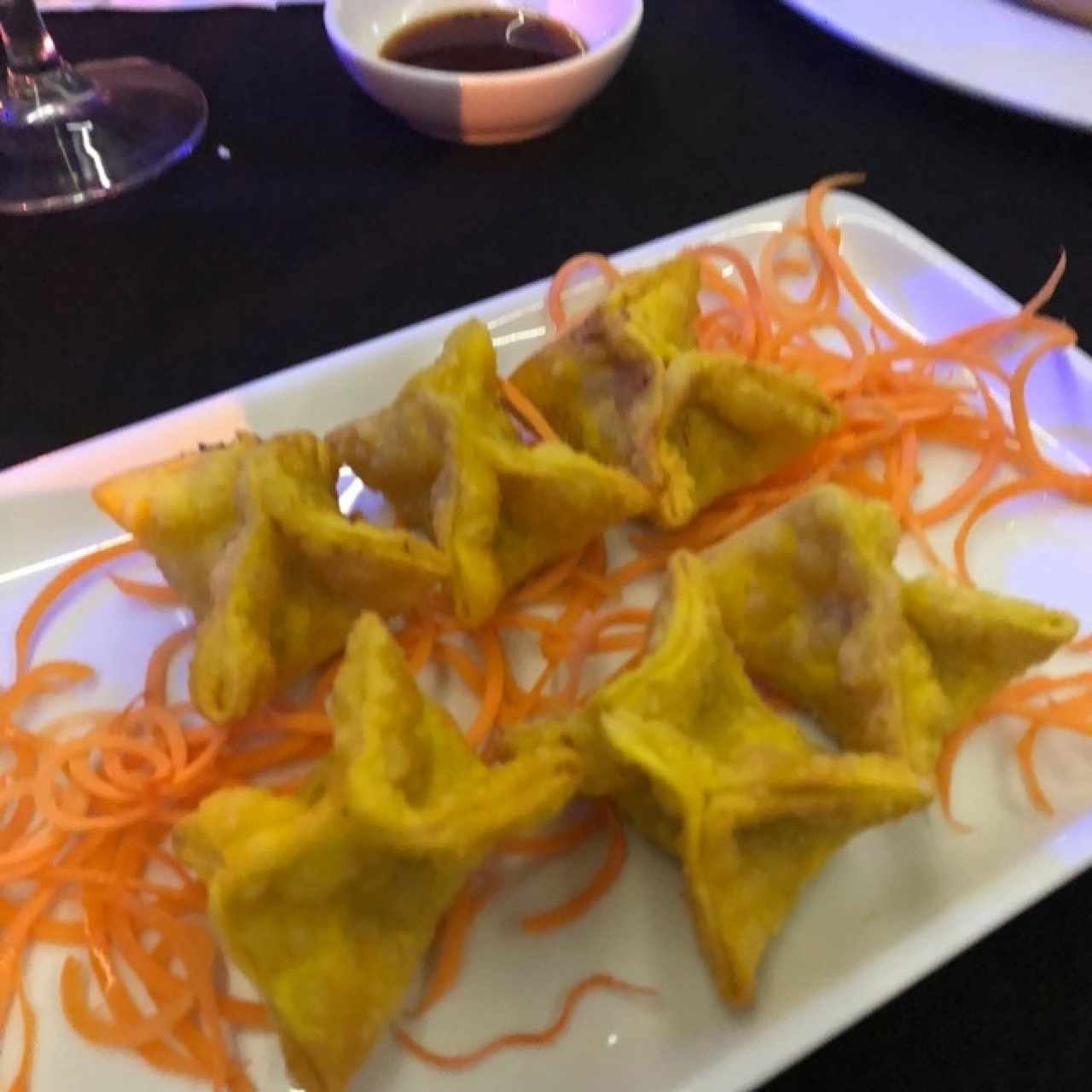 los hay de carne y de marisco, ambos muy buenos