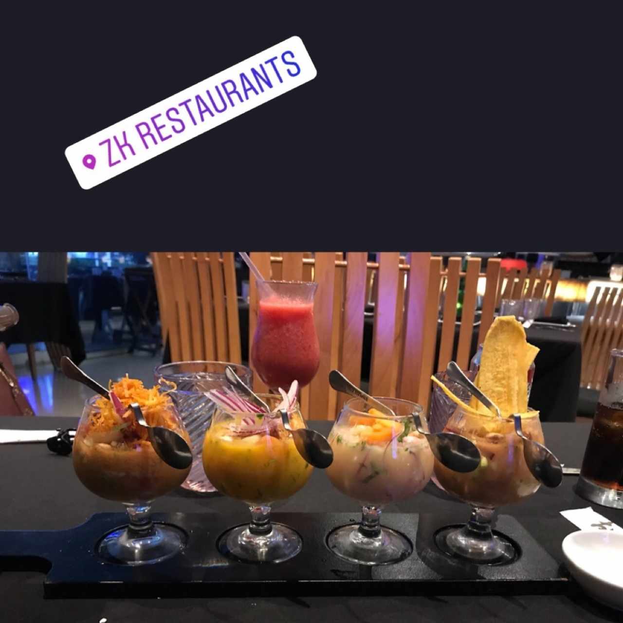 Degustación de ceviches