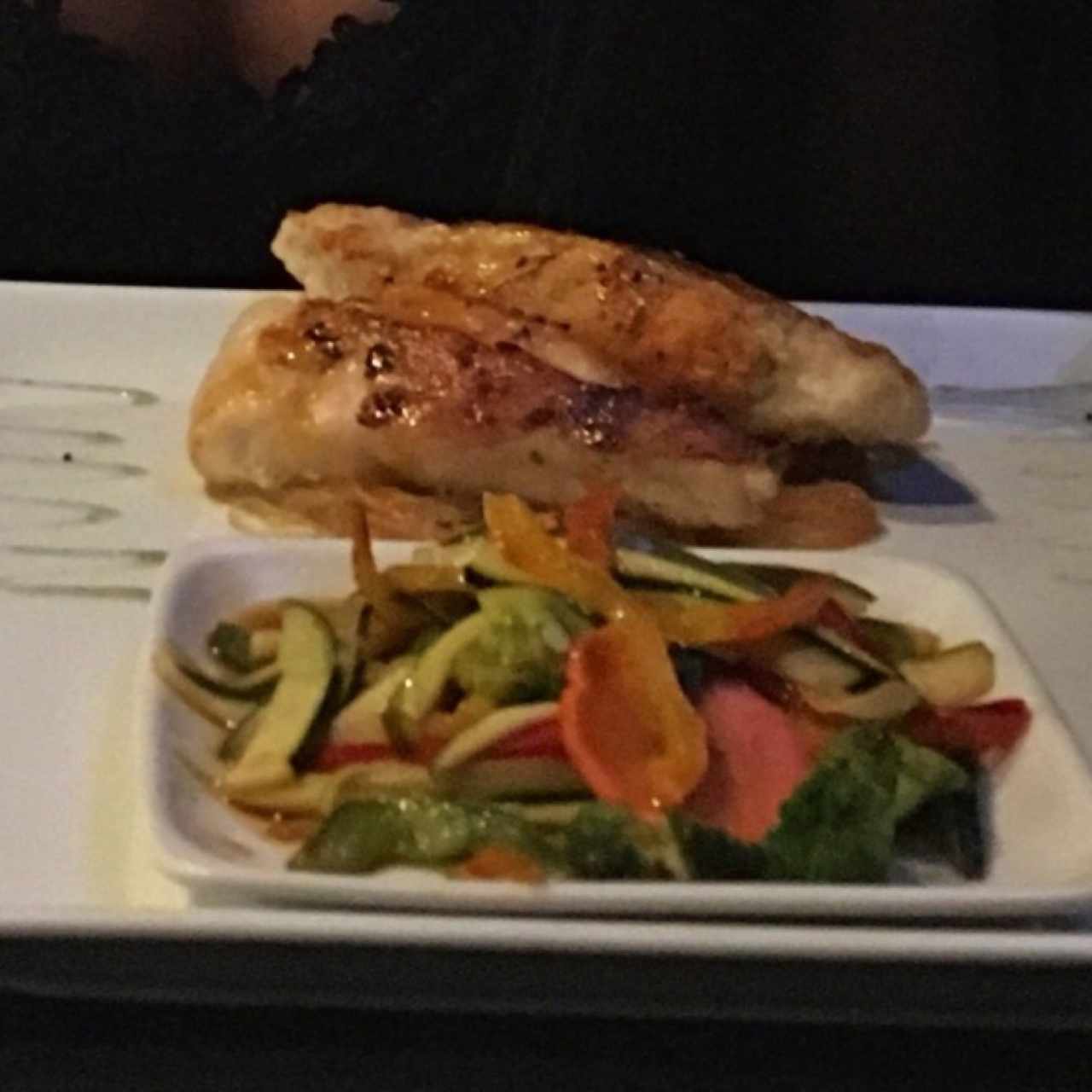 corvina rellena de camarones 