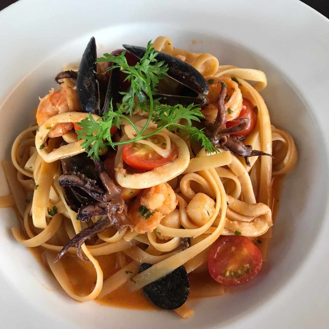 Pasta de frutos de Mar