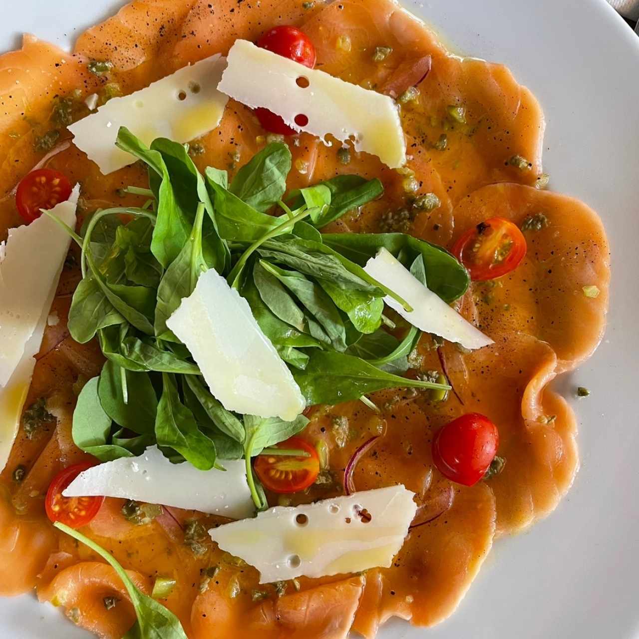 Entrées - Carpaccio de Saumon