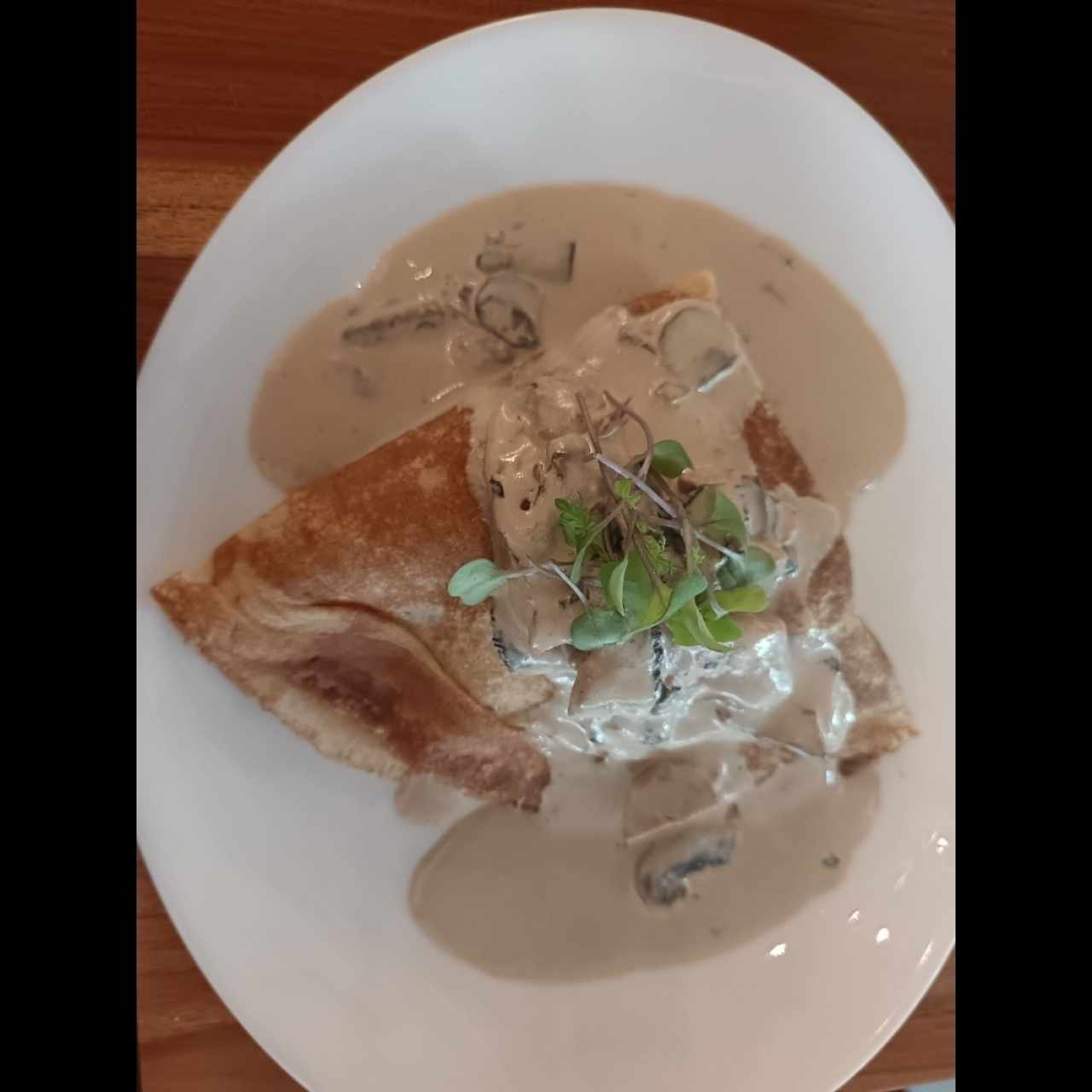 Crepe Pollo y Champiñones