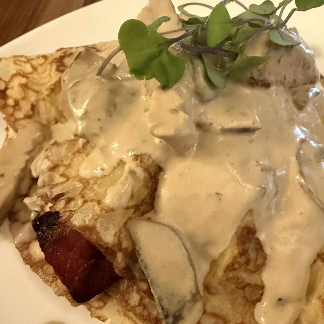 Crepe Pollo y Champiñones