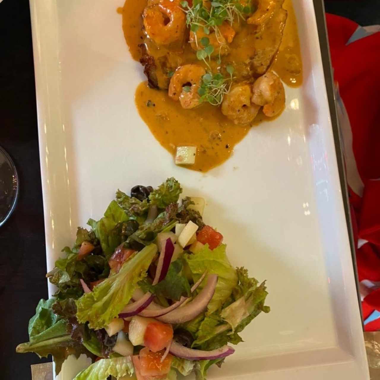 Filet de Corvina aux Crevettes