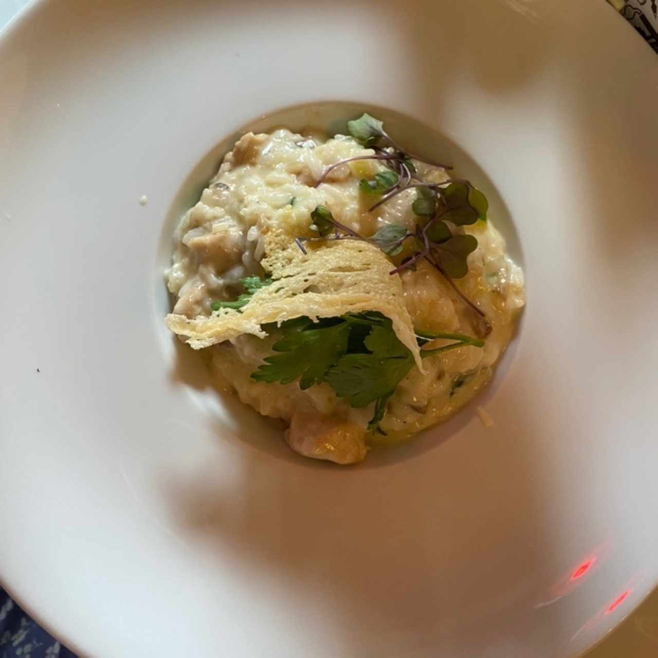 Risotto de poulet et champignons portobello et asperges