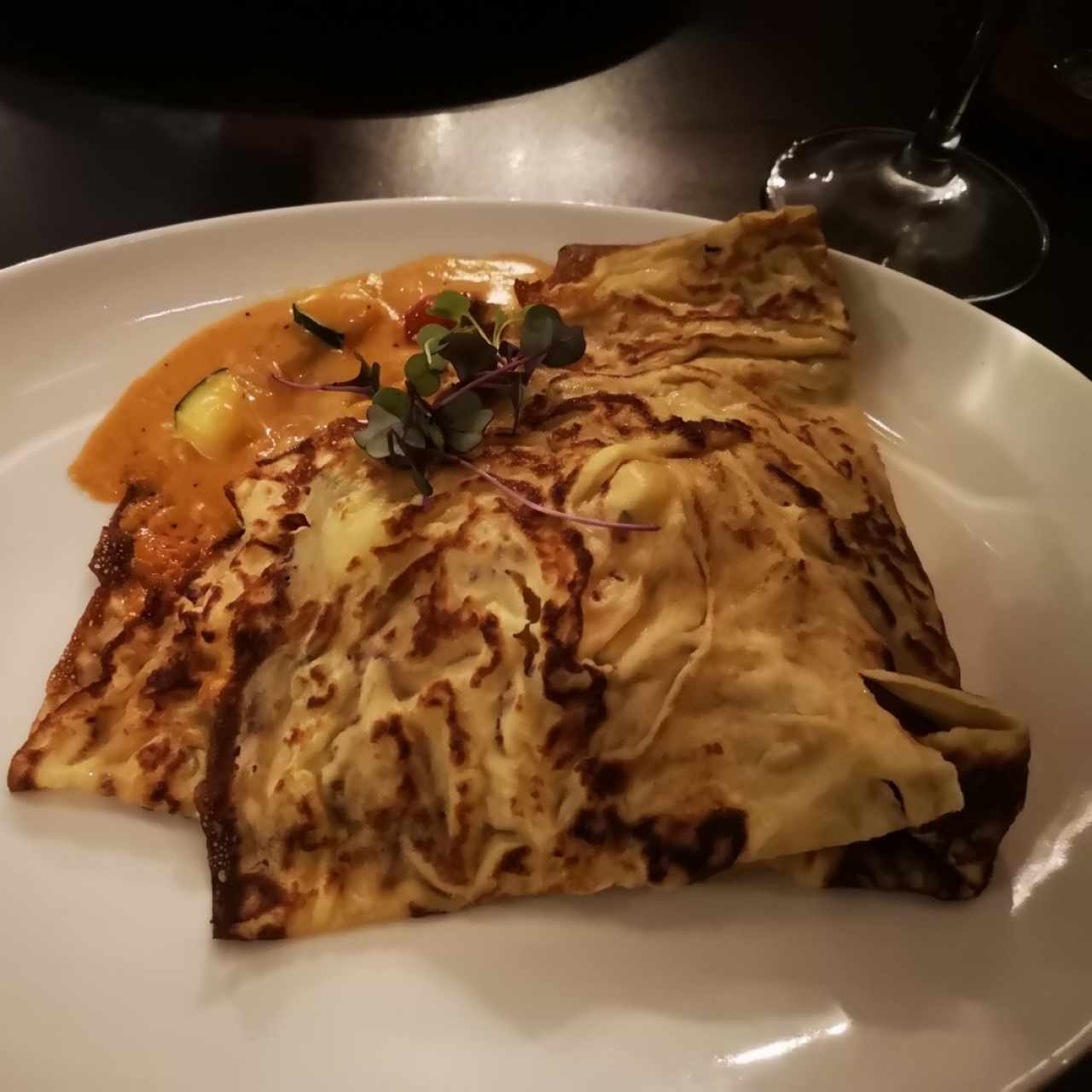 crepe Pacifique (camarón y zucchini)