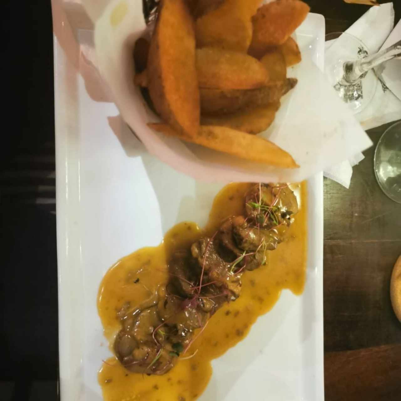 Magret de canard á l'orange