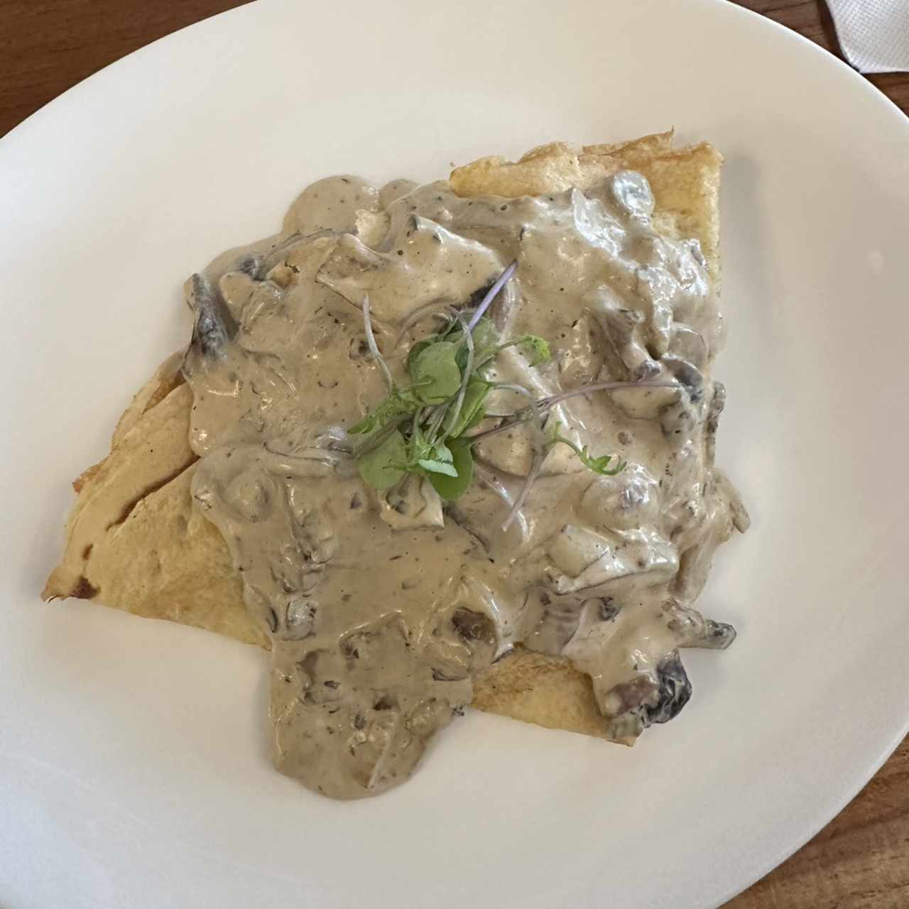 Crepe Pollo y Champiñones
