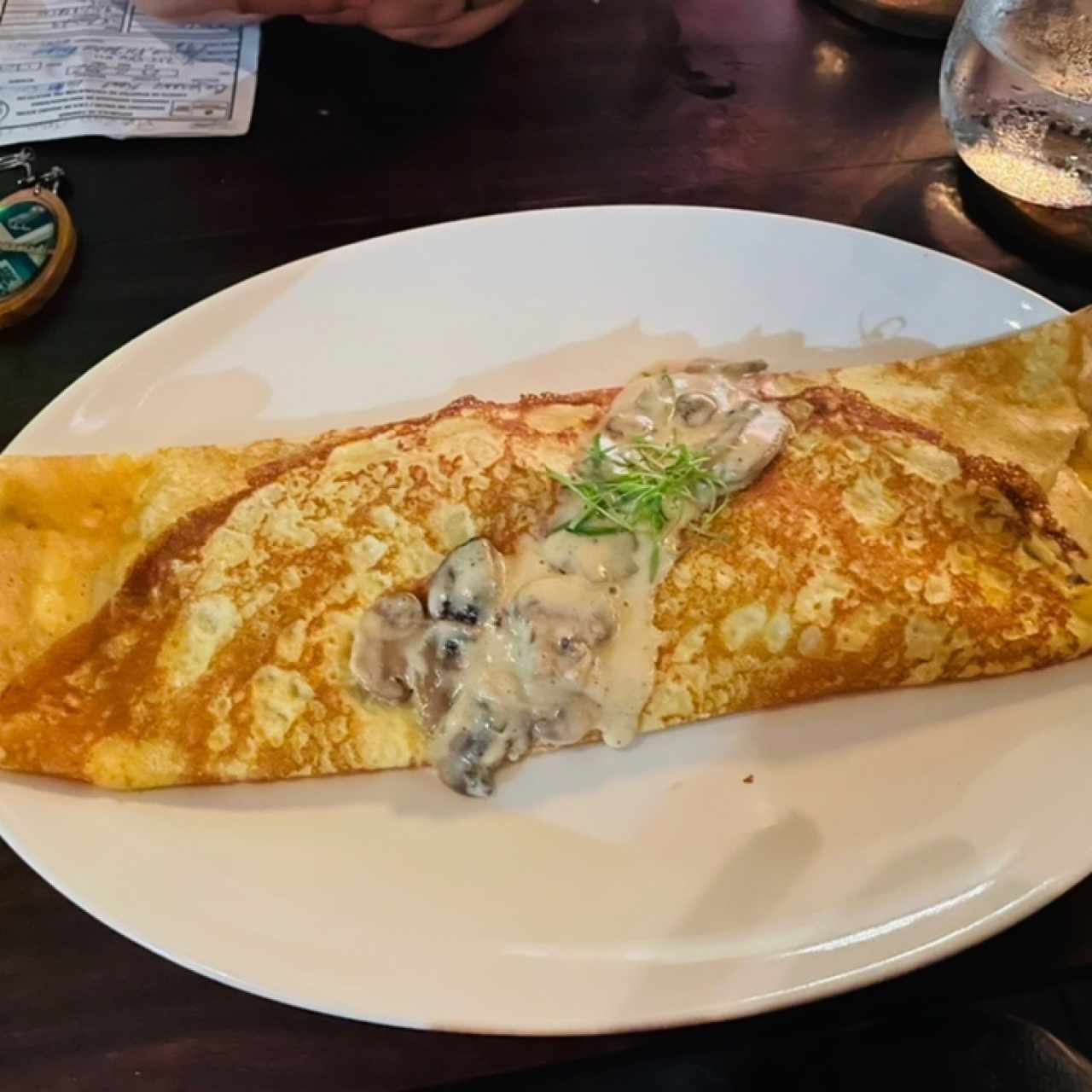 Crepes salées - Poulet et Champignons