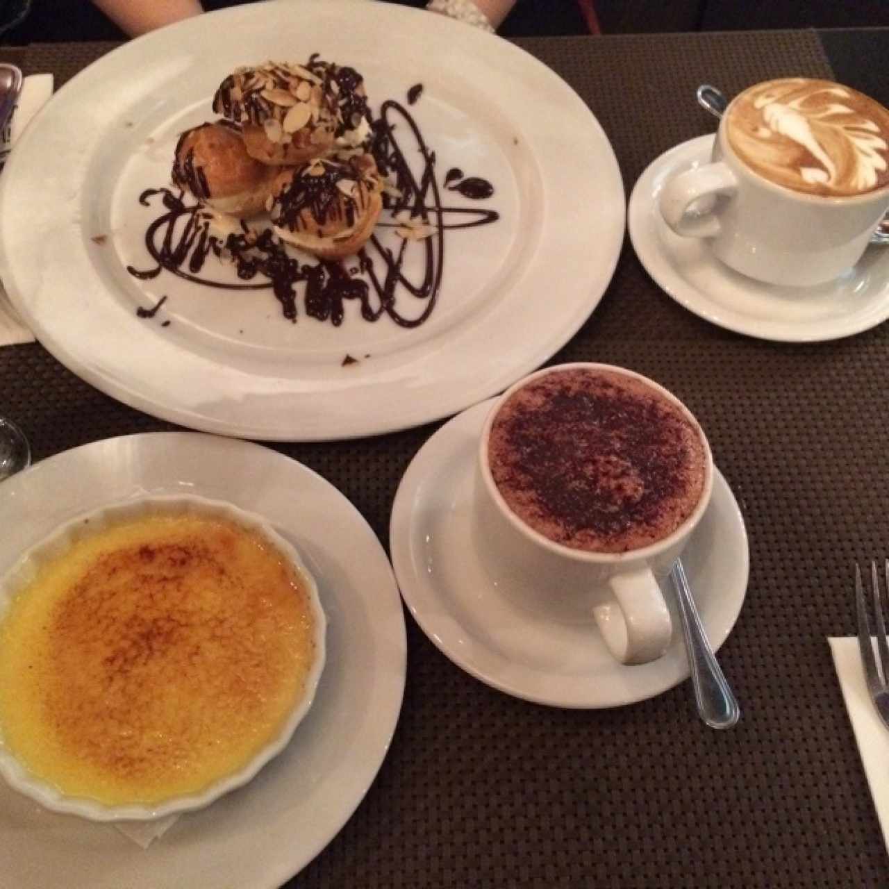 Chocolate Caliente ó Frío, Crème brûlée