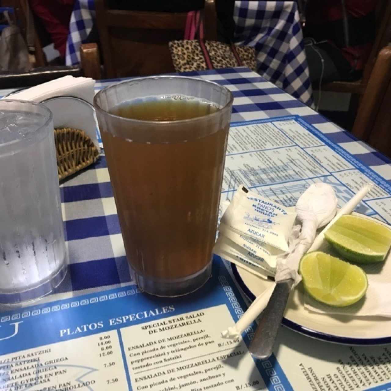 te frio natural con limon