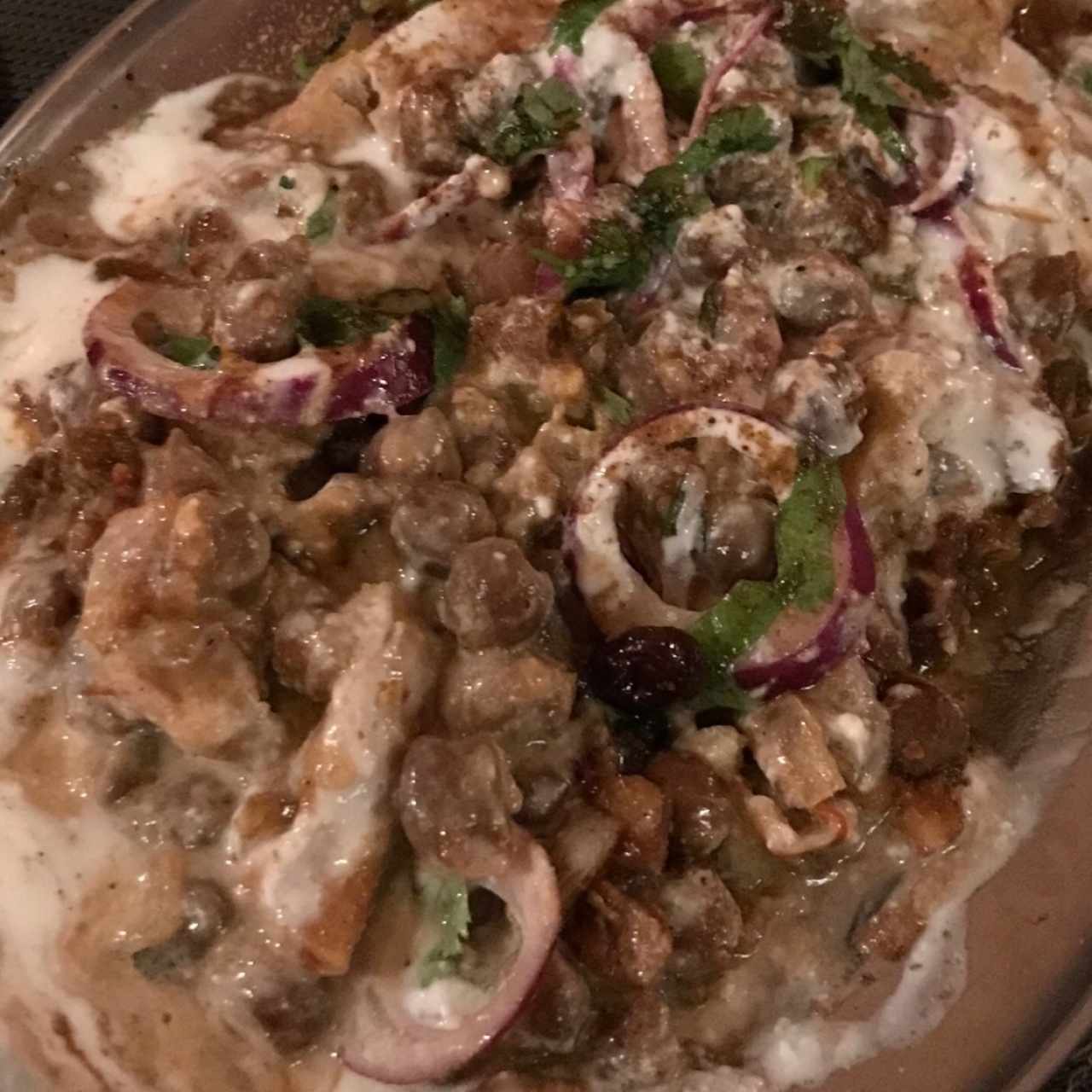 Samosas Cubiertas de Yoghurt